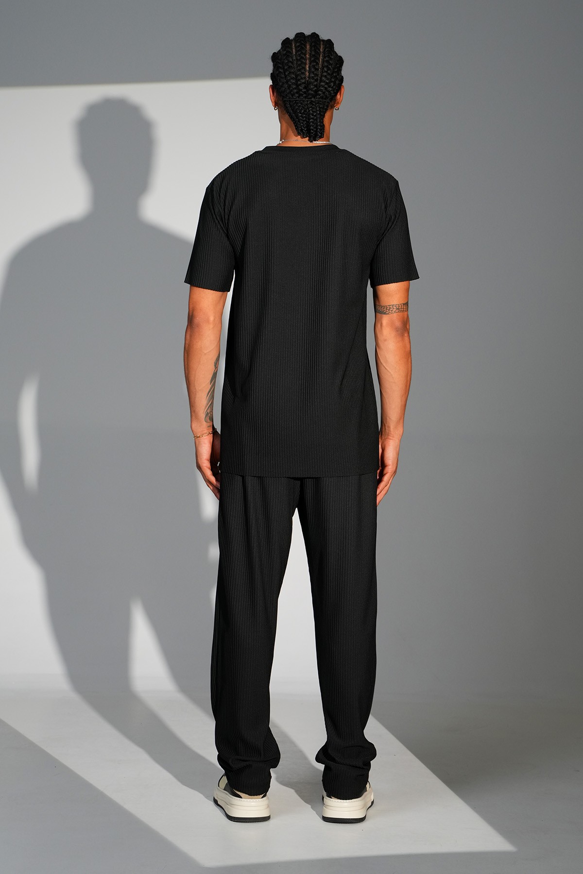 Fitilli Basic Tişört Pantolon Takım