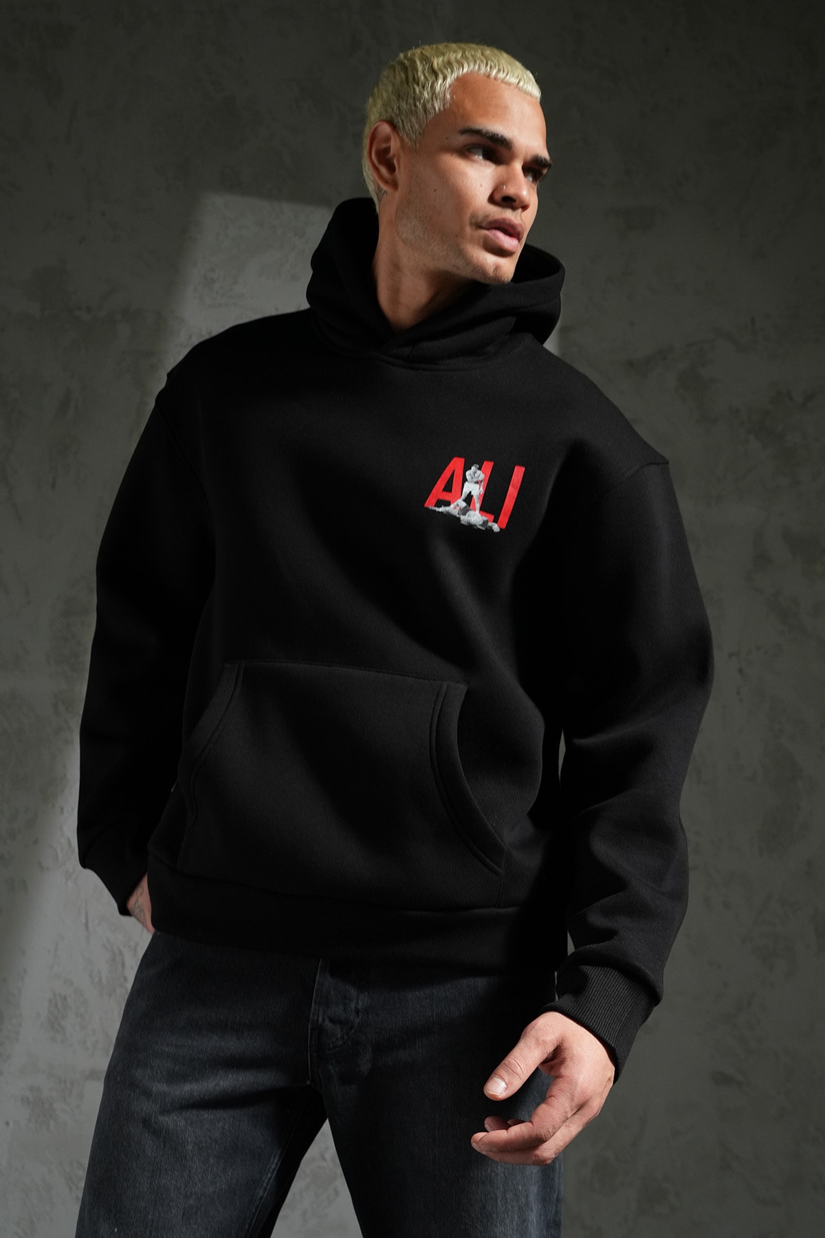 Muhammed Ali Kapüşonlu Sweatshirt