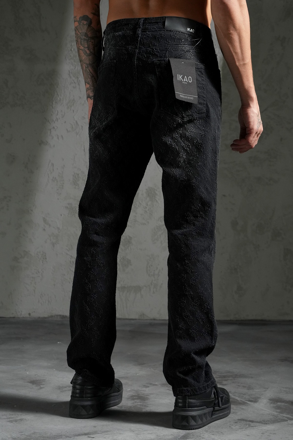 Püskül Desen Flare Kot Pantolon