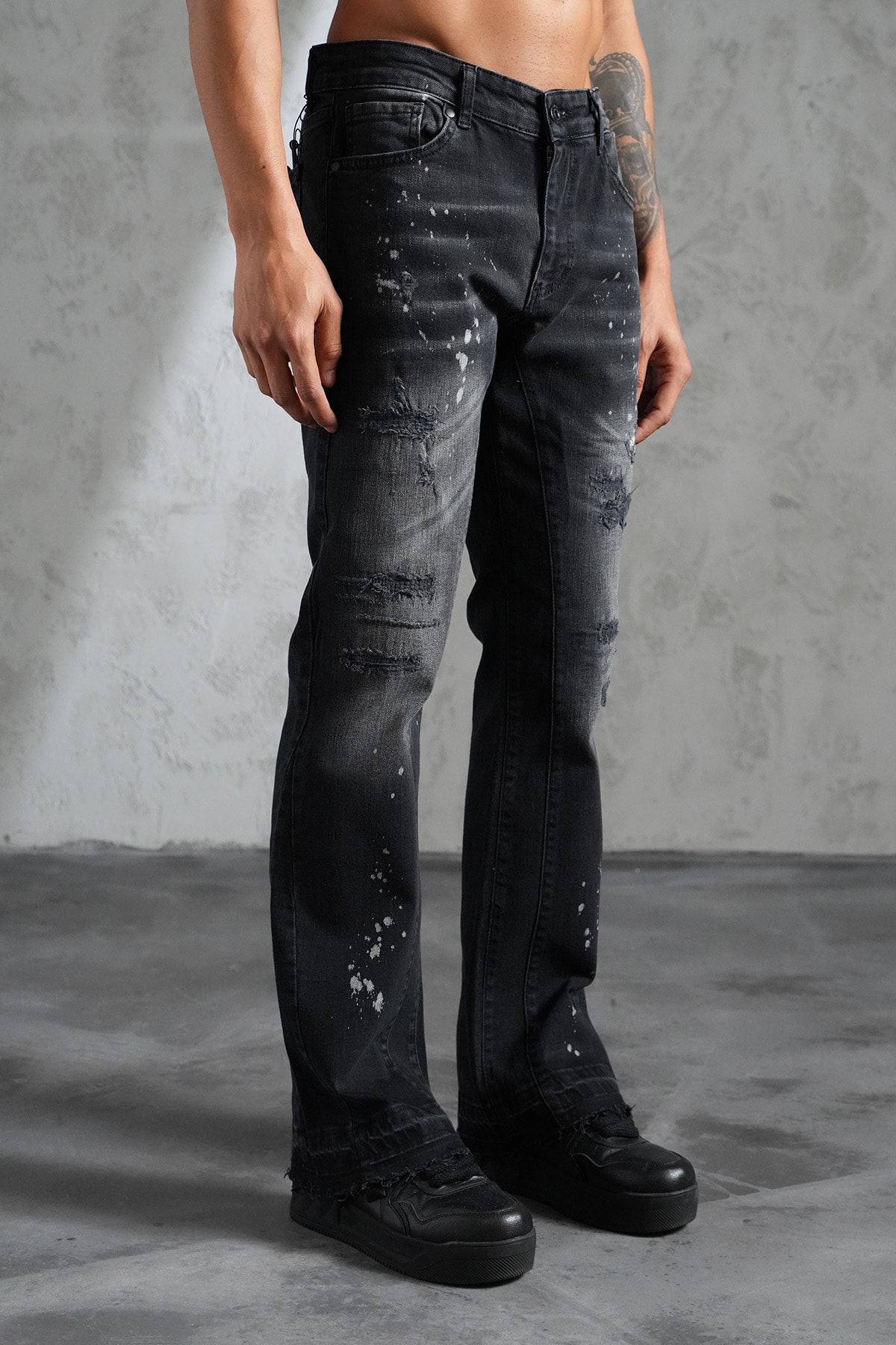 Regular Fit Flare Kot Pantolon