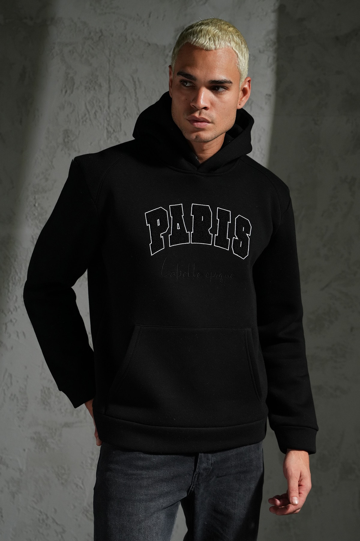 Paris Detaylı Kapüşonlu Sweatshirt