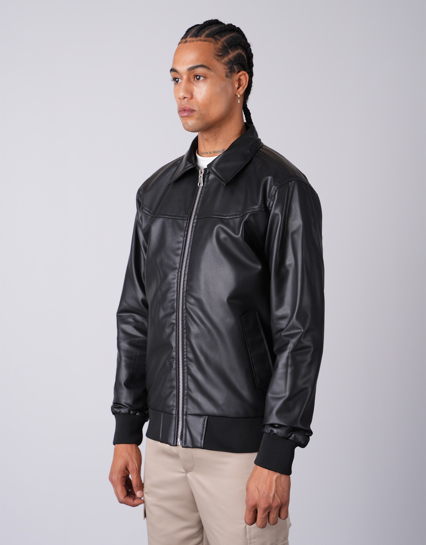 Milano Zippered Leather Jacket