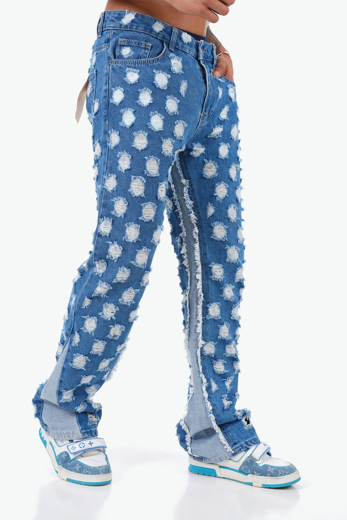 Straight Fit Flare Kot Pantolon