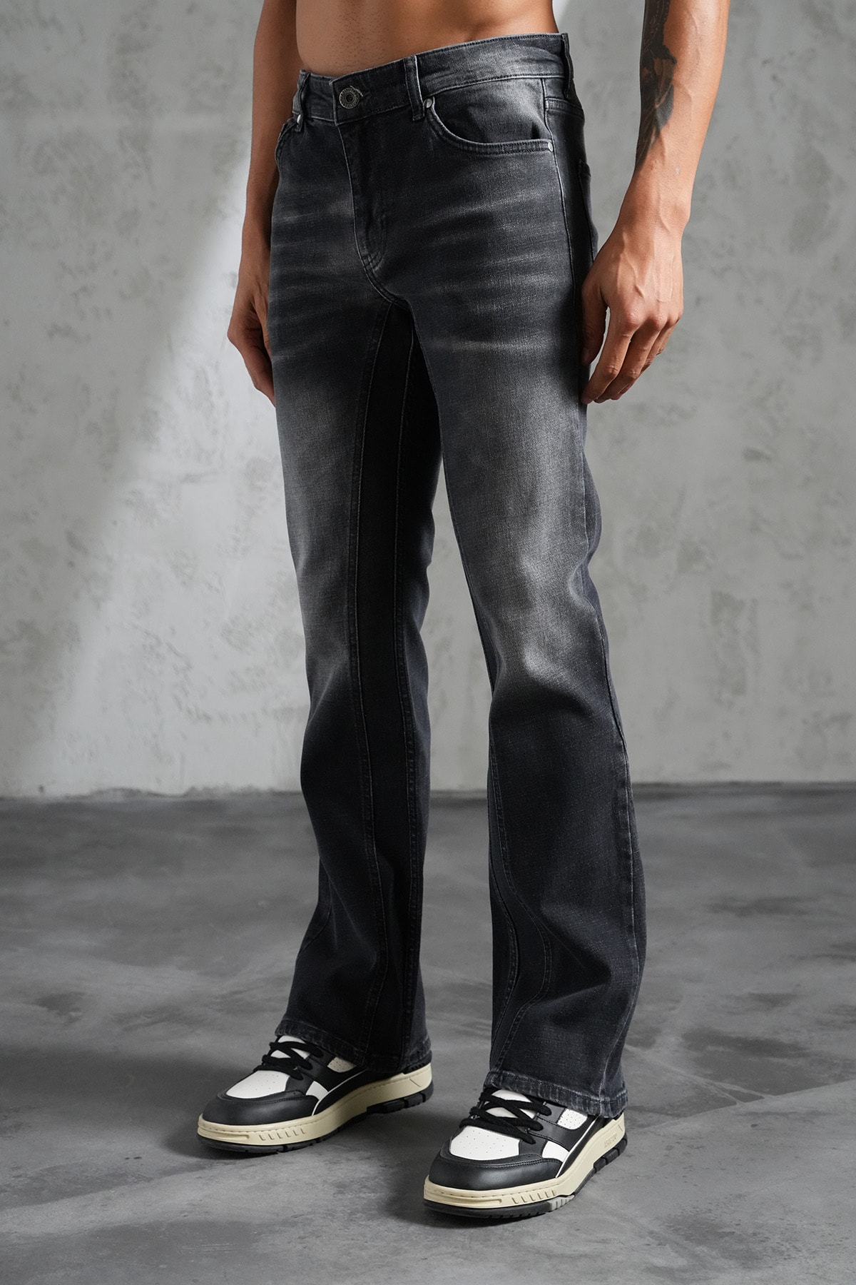 Regular Fit Flare Kot Pantolon