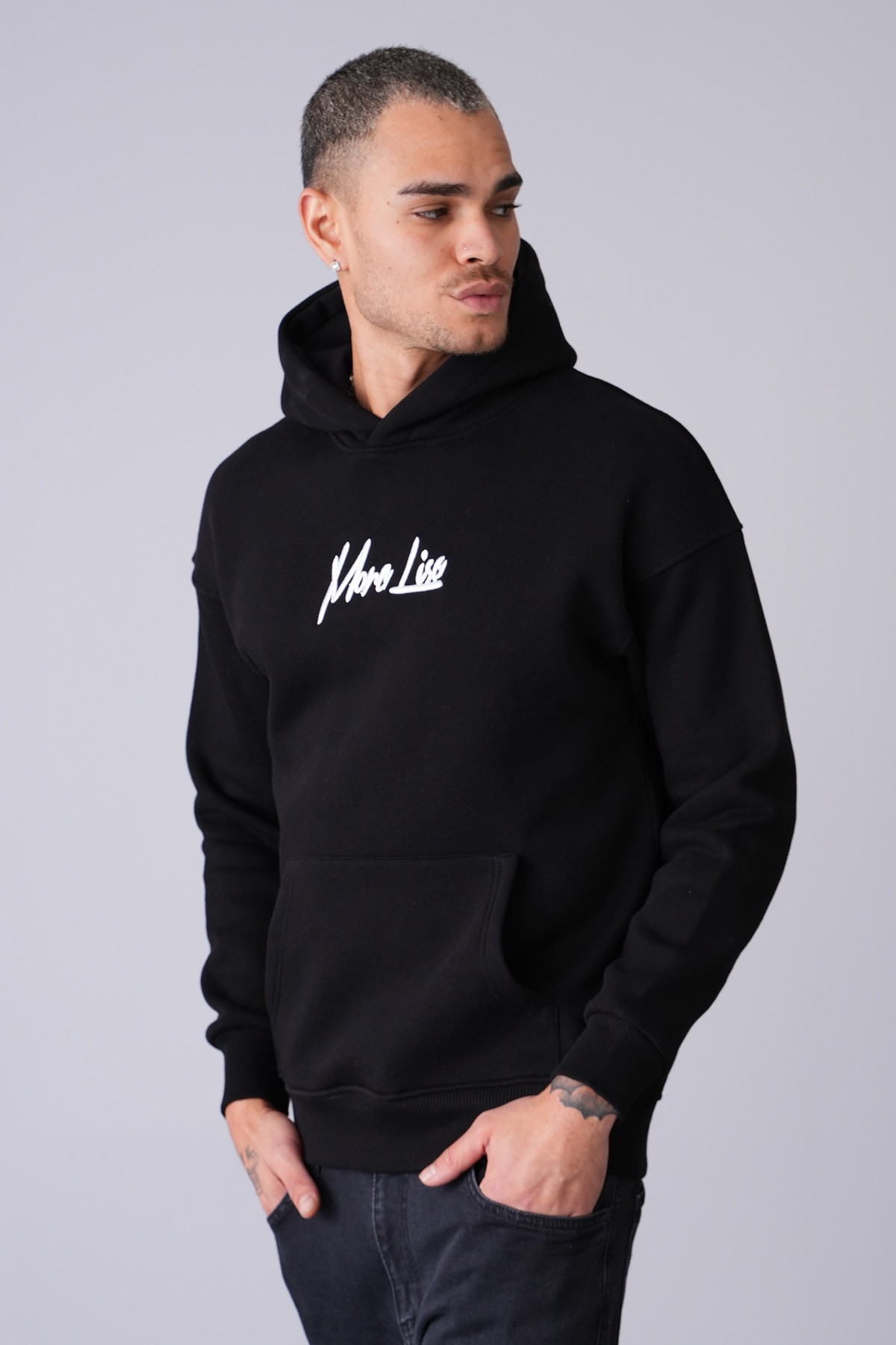 Mona Lisa Hooded Sweatshirt - black