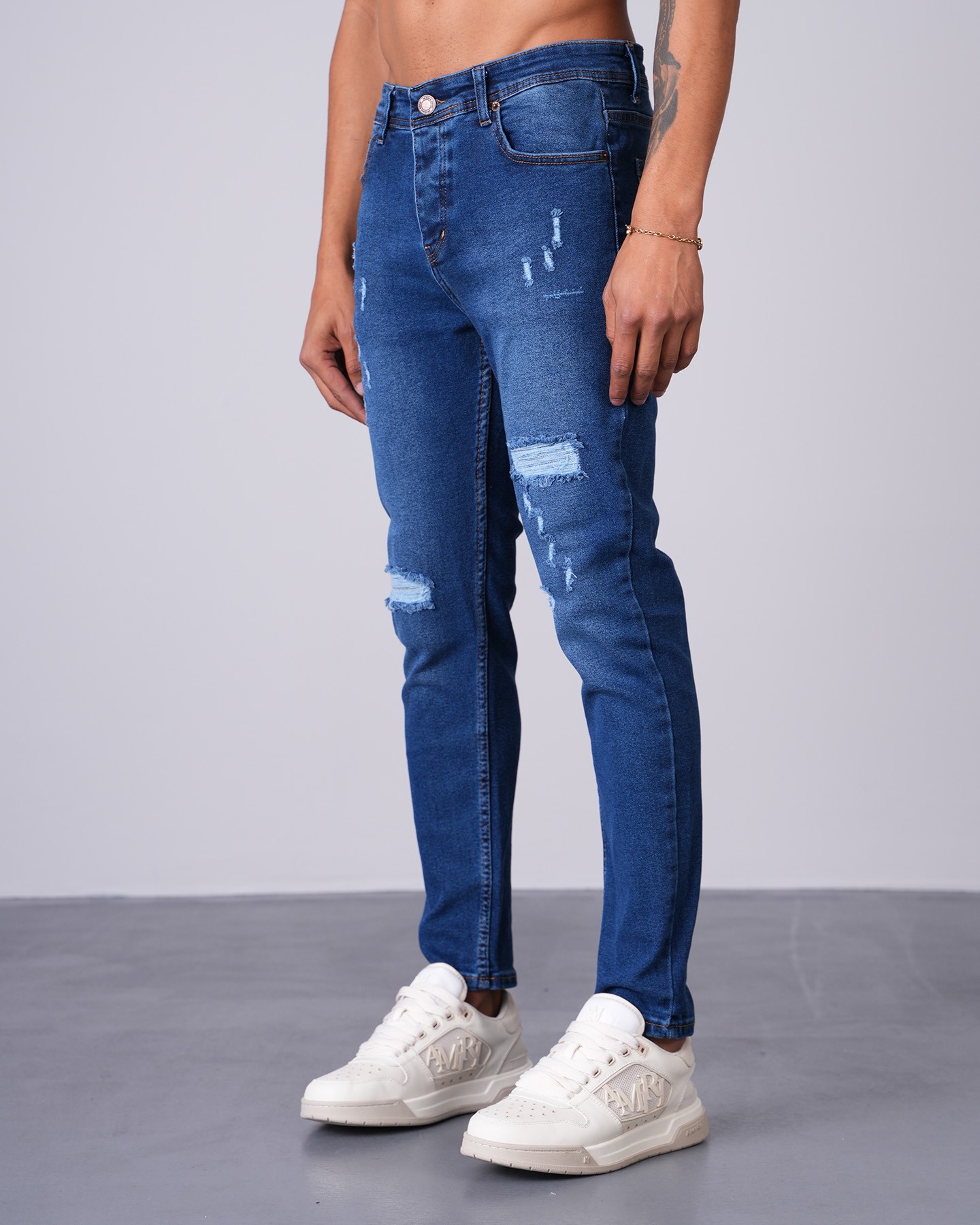 Pantalon coupe slim à jambe étroite