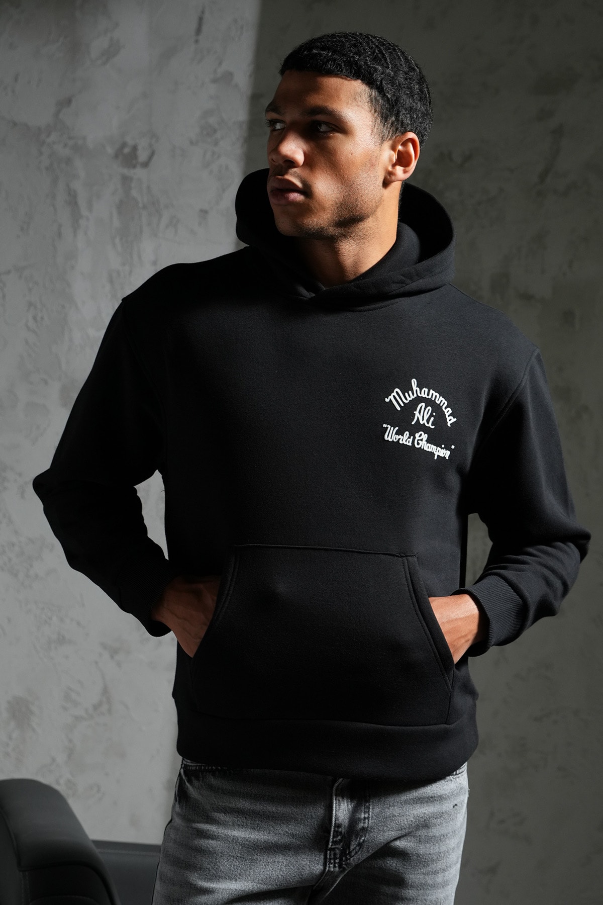 Muhammed Ali Kapüşonlu Sweatshirt