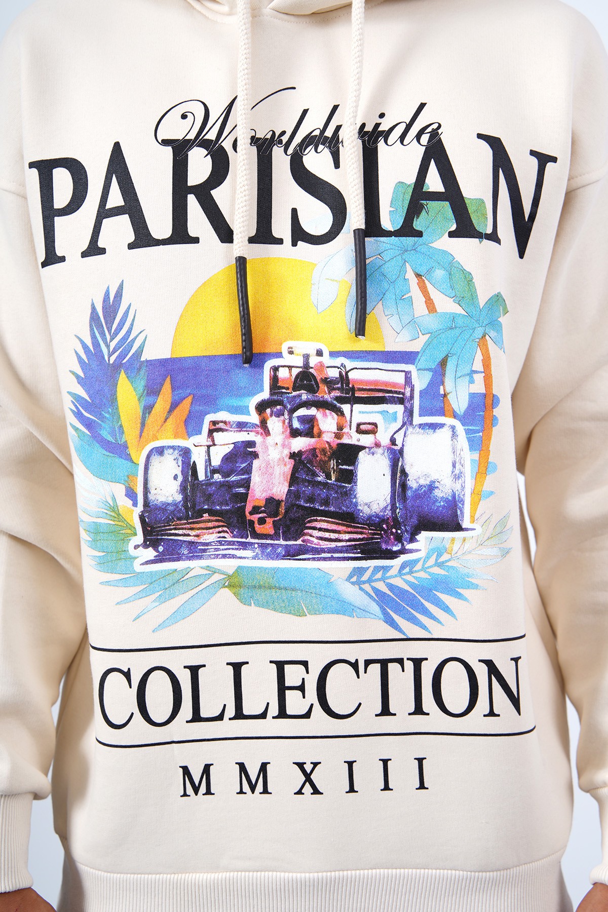 Sweat à capuche imprimé Parissian