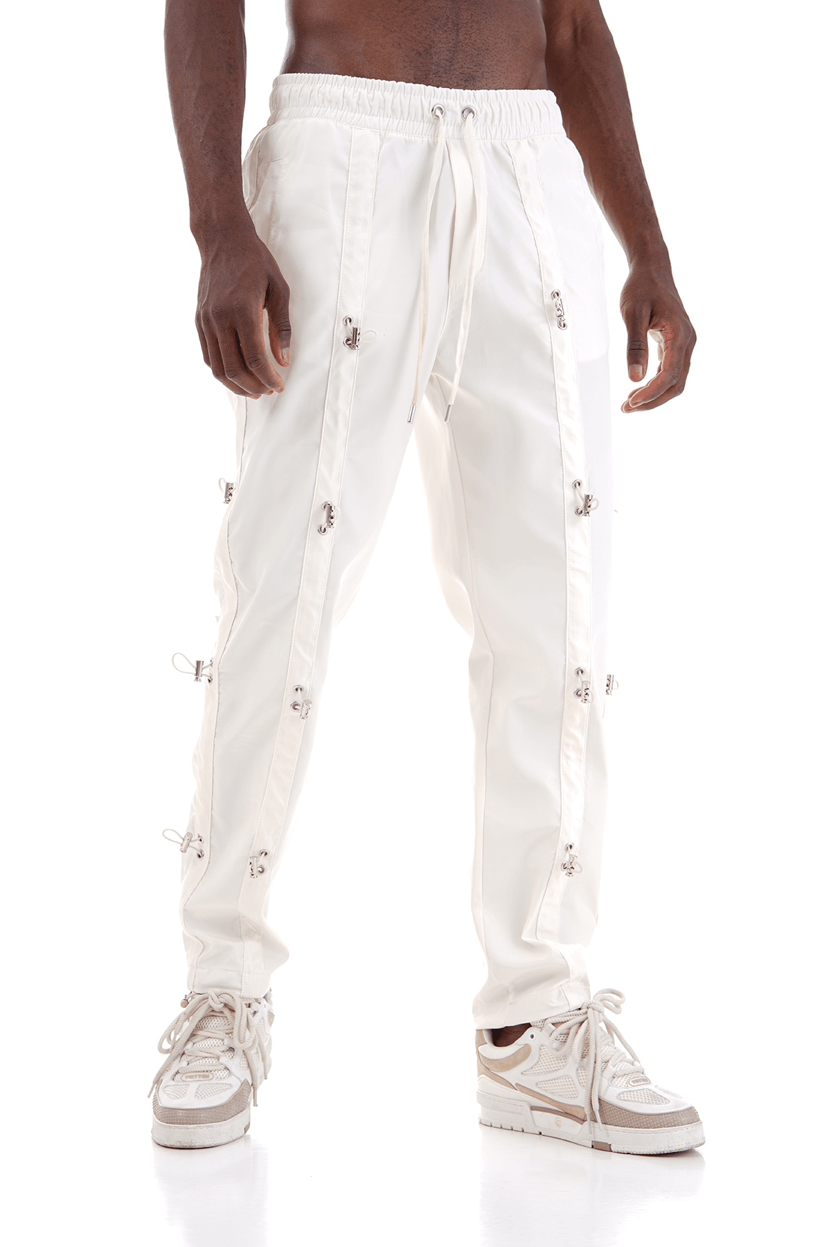 Elastic Waist Cargo Trousers with Elastic Detail