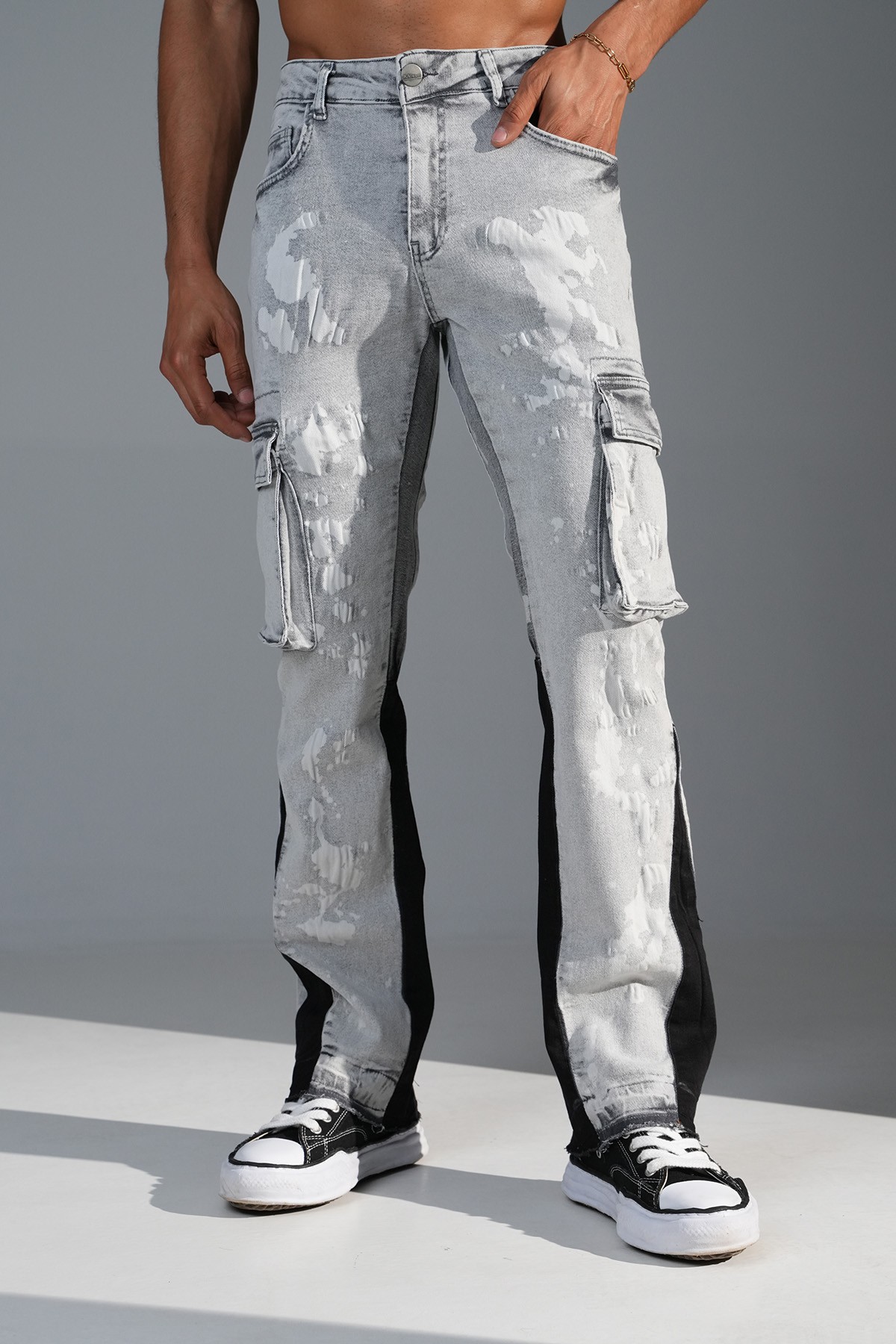 Regular Fit Flare Kot Pantolon