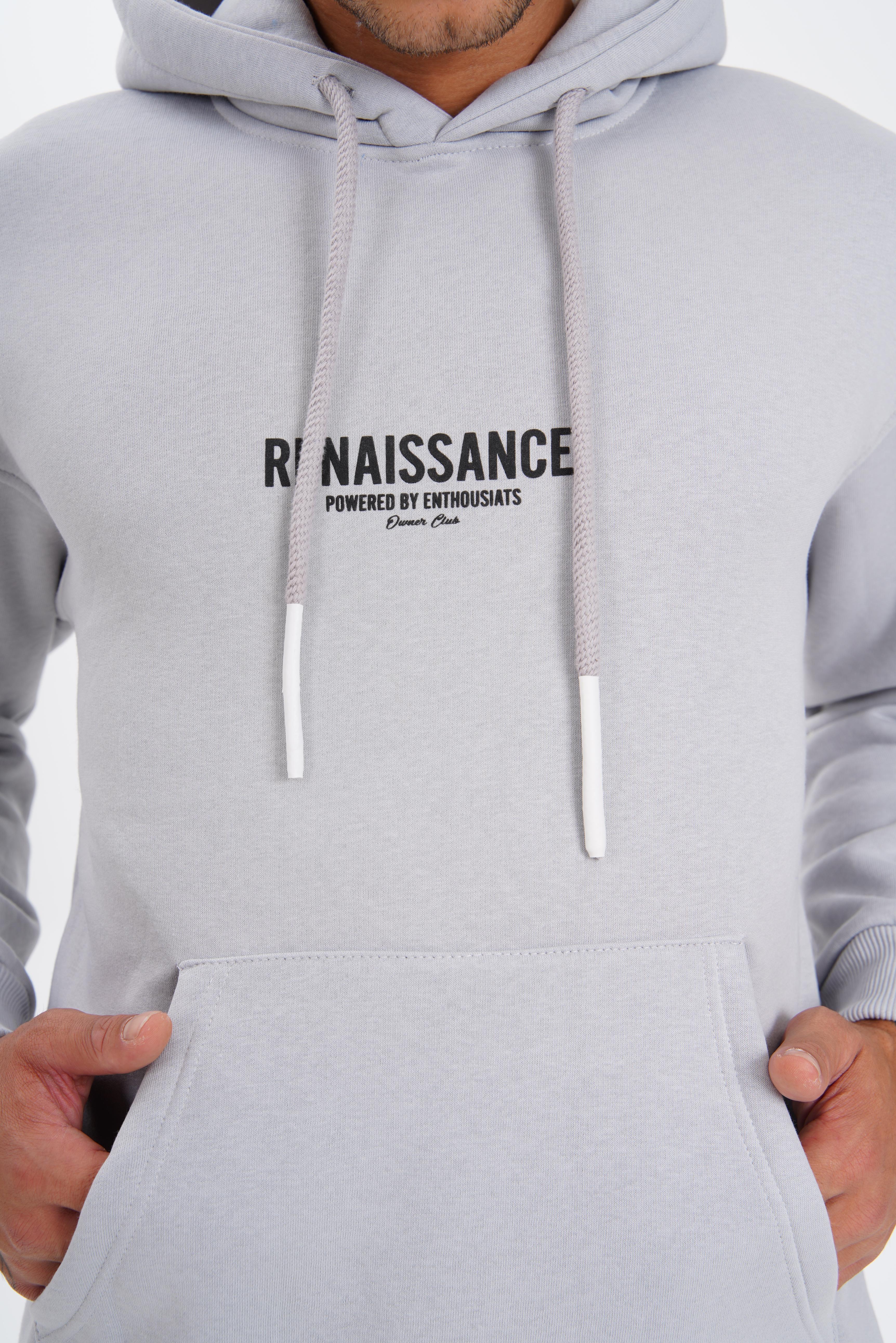 Renaissance Printed Hooded Sweatshirt - gray