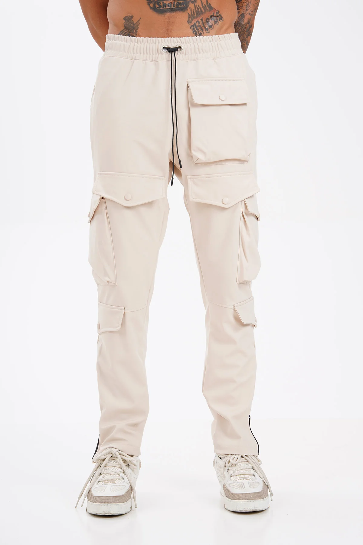 Beli Lastikli Çok Cepli Kargo Pantolon