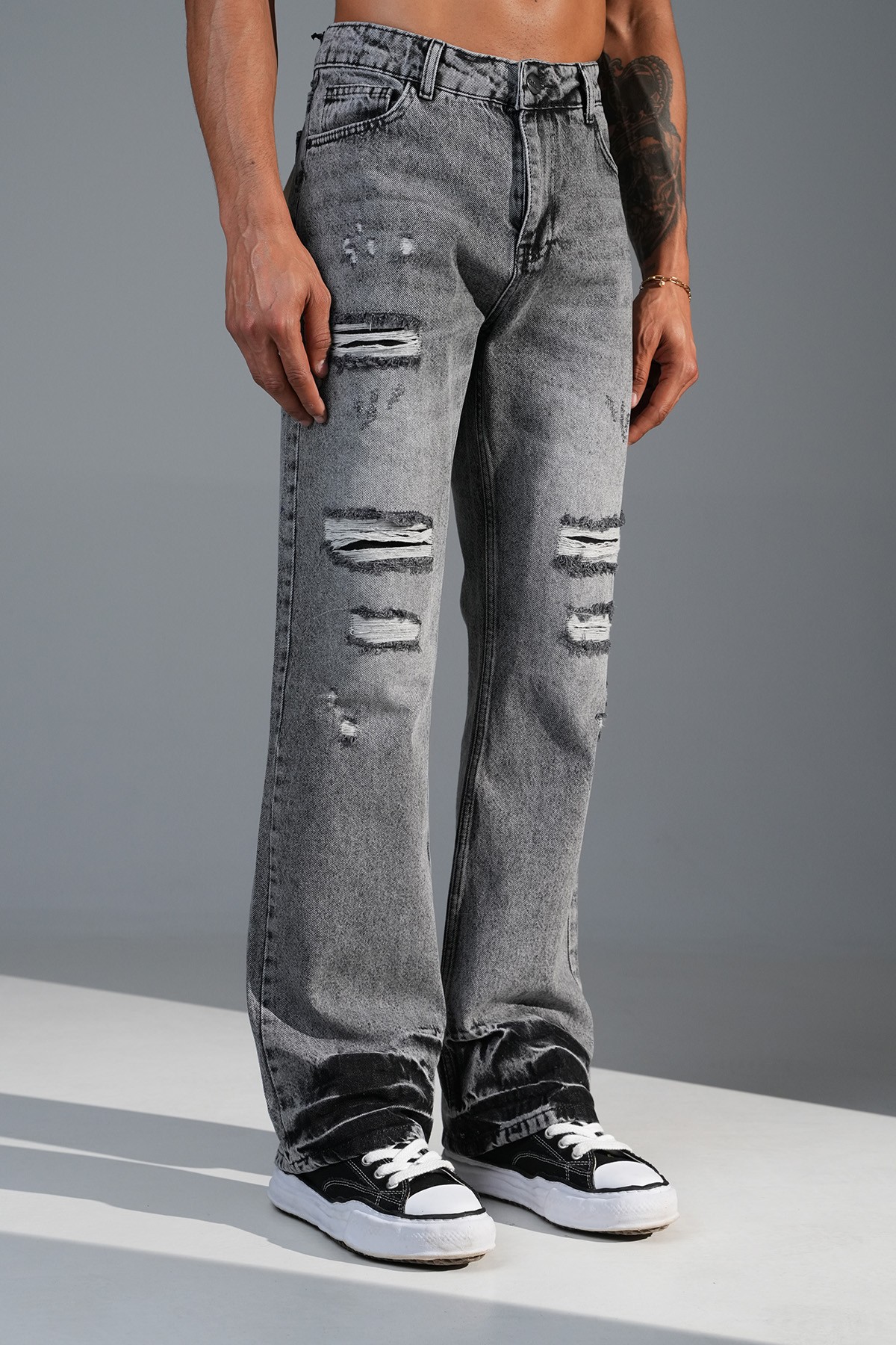 Regular Fit Flare Kot Pantolon
