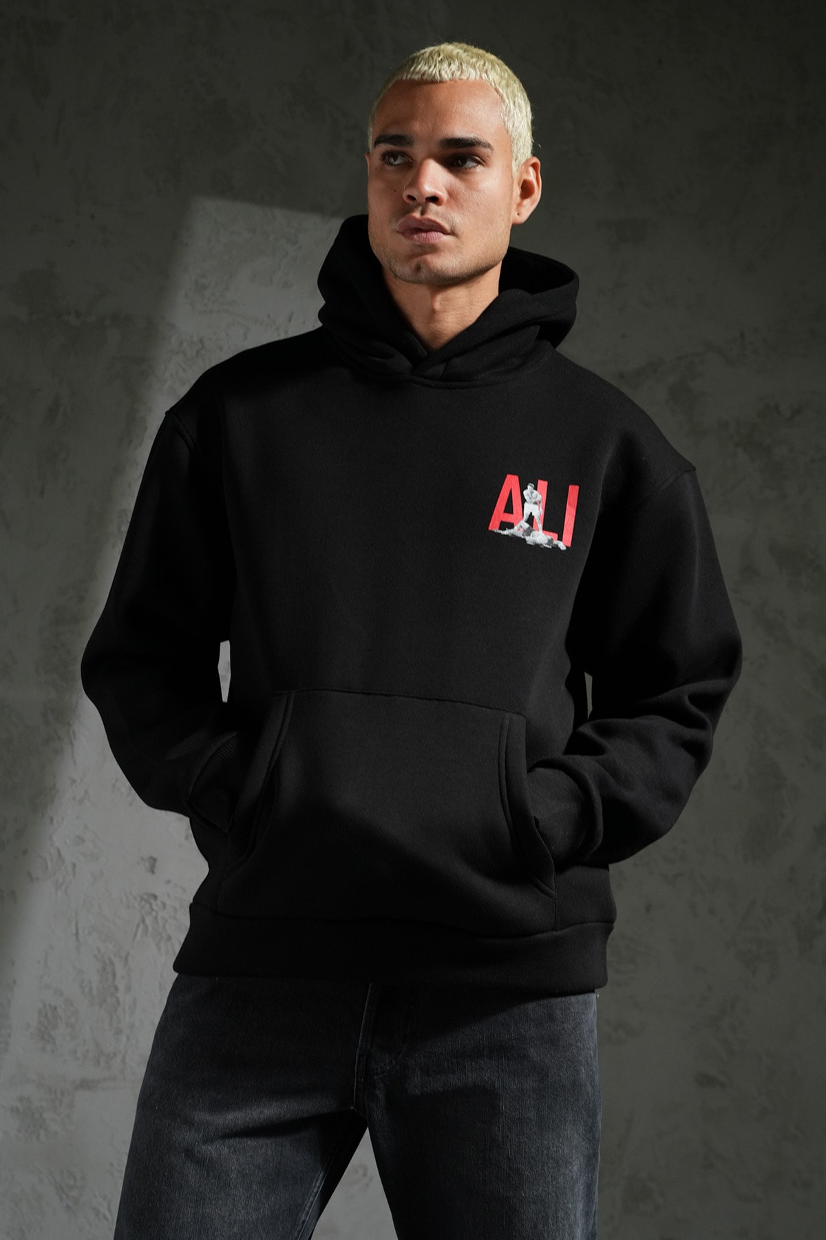 Muhammed Ali Kapüşonlu Sweatshirt