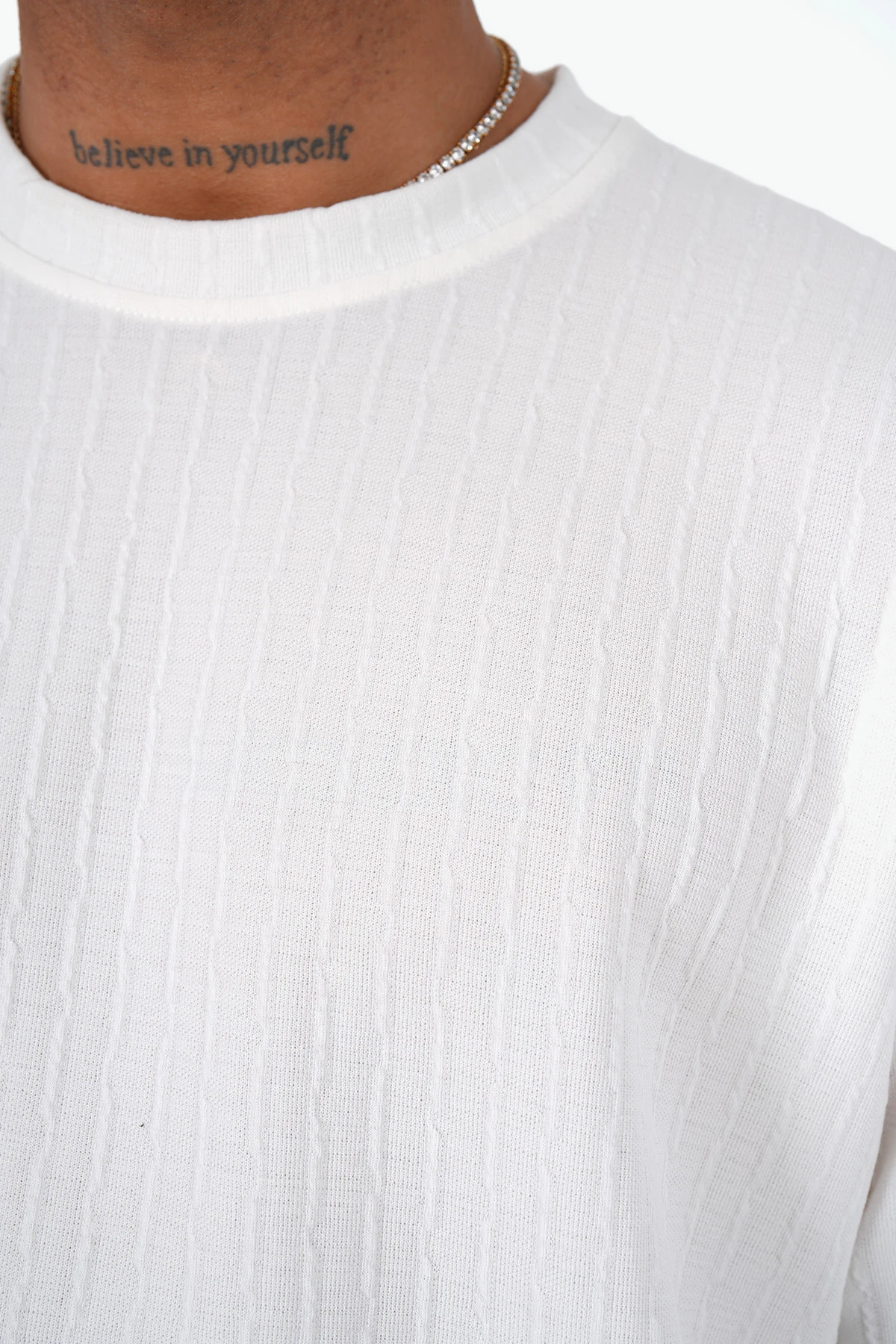 Fitil Desen Tişört Pantolon Dokuma Takım