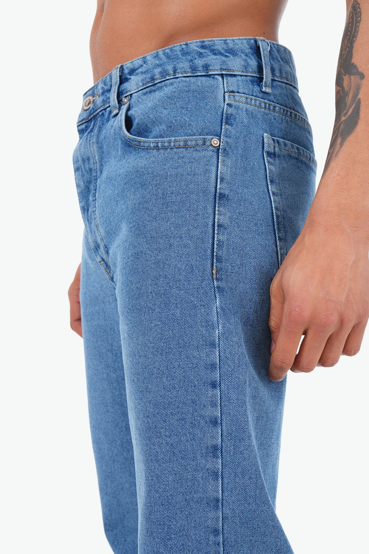 Basic Baggy Fit Kot Pantolon