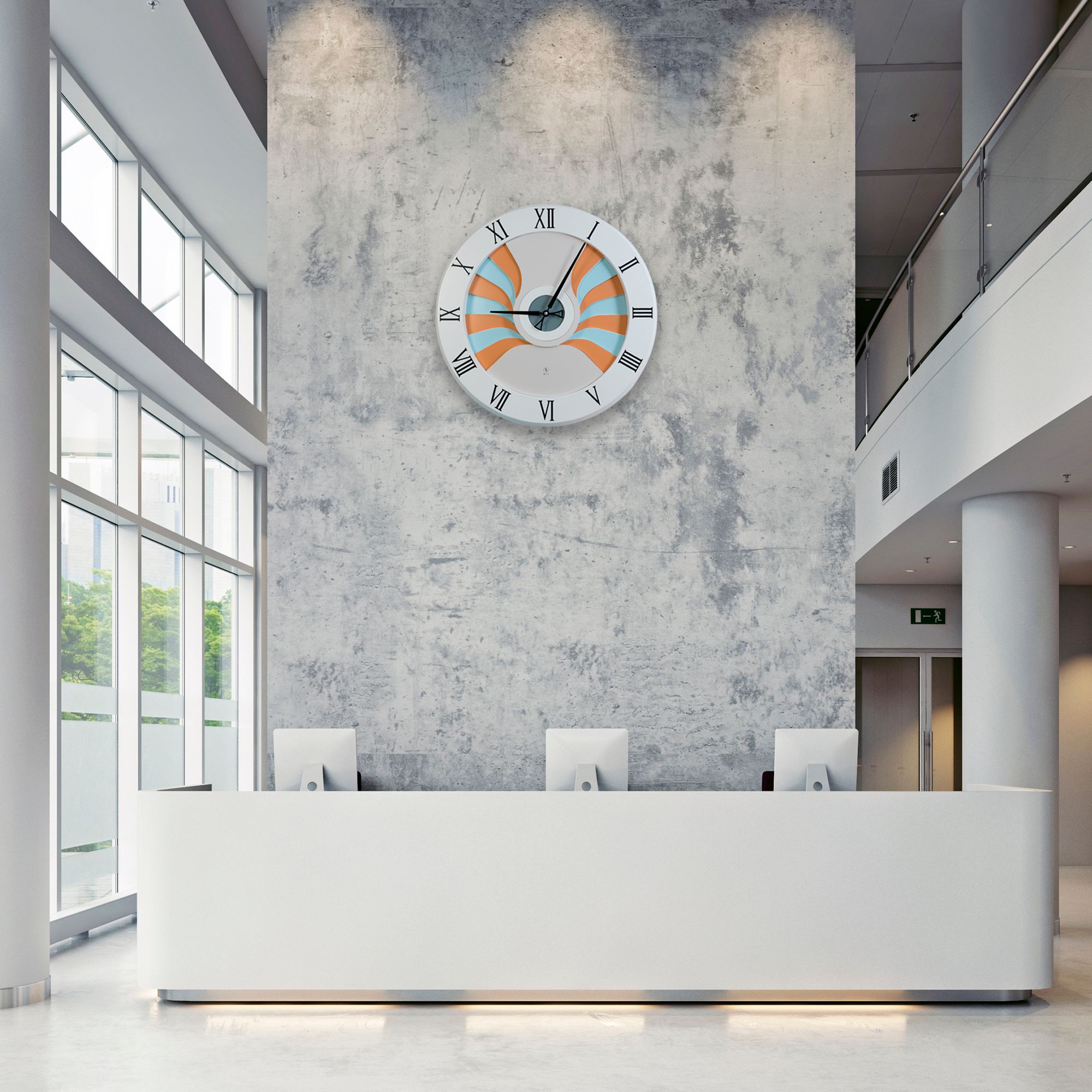 SY Time Likya 140 CM Wall Clock Patented Magnetic Dial System, Adjustable Hands, Fiberglass and Aluminum Design