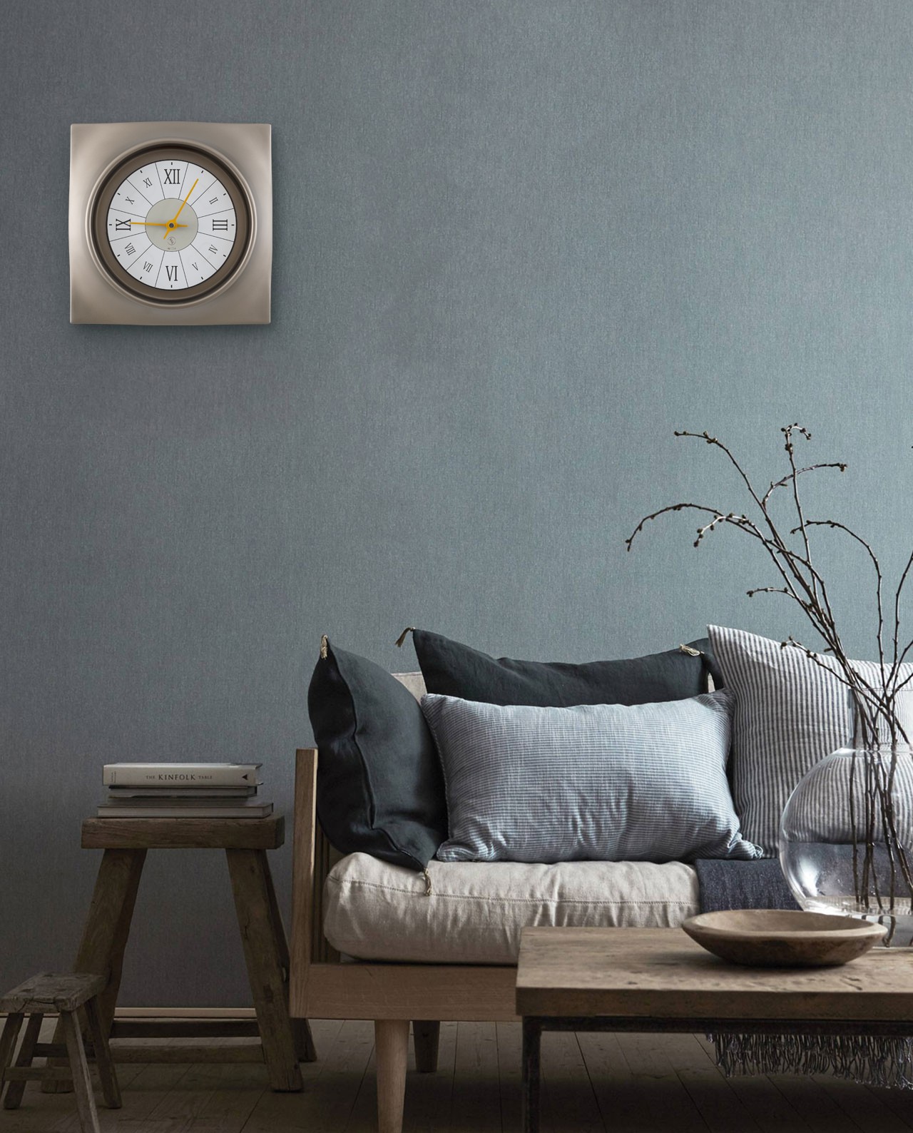 SY Time Avşa 40 CM Wall Clock Patented Magnetic Dial System, Adjustable Hands, Fiberglass and Aluminum Design