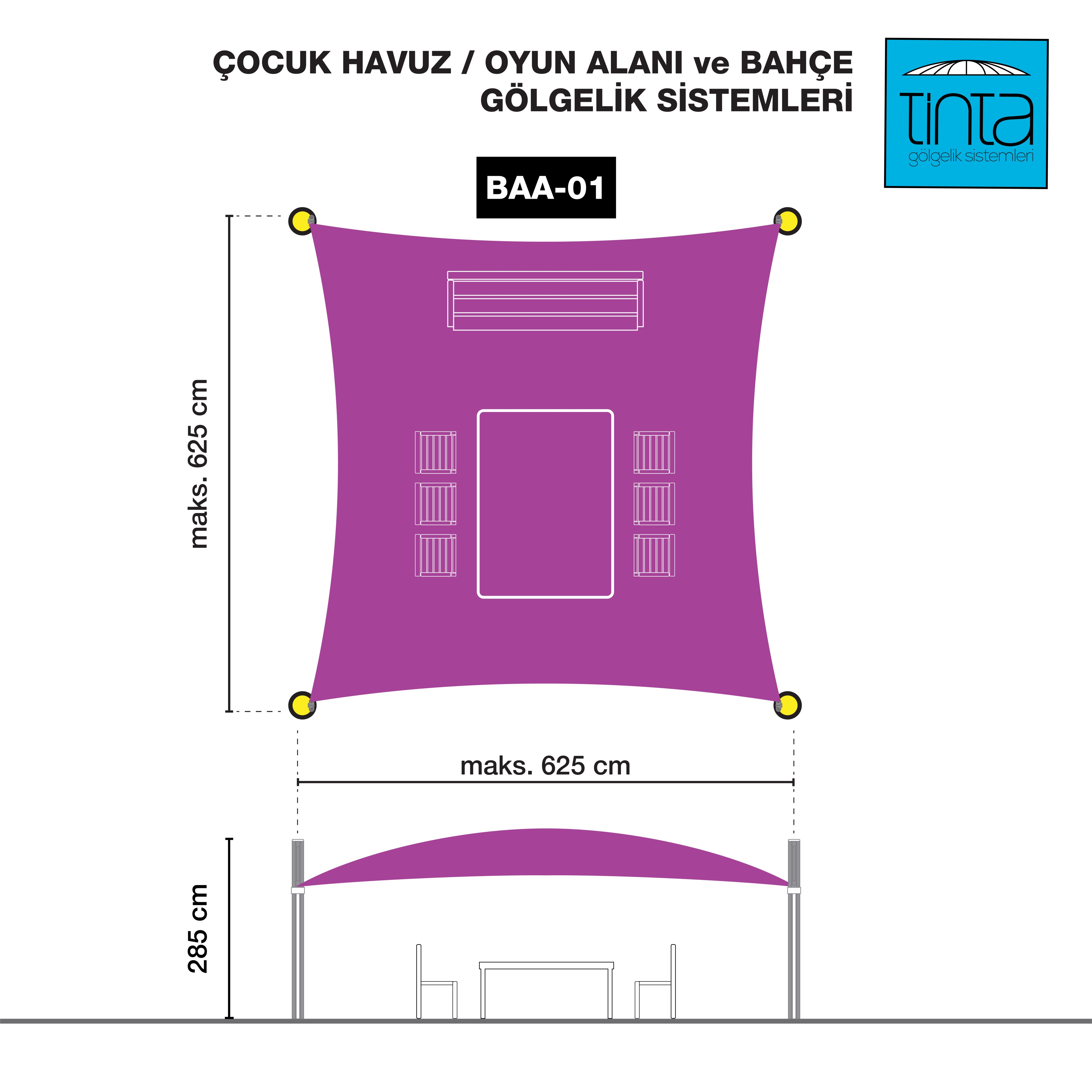 Çocuk Havuz / Oyun Alanı ve Bahçe Gölgelik Sistemleri (Projelendirilerek fiyat belirlenmektedir.)