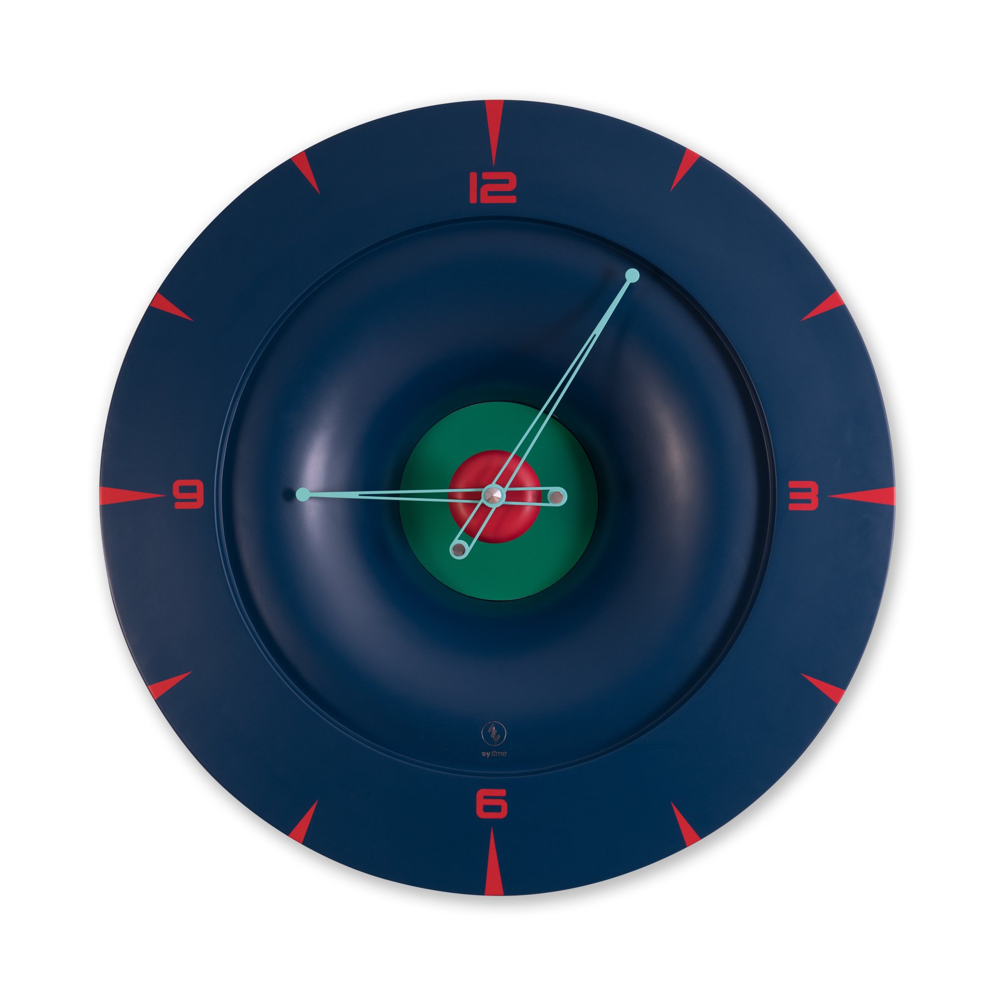 SY Time Efes 100 CM Duvar Saati - 9076 Patentli Manyetik Kadran Sistemi, Ayarlanabilir Kollar, Fiberglas ve Alüminyum Tasarım