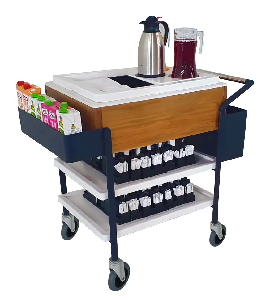 Versatile Serving Trolleys - Stainless Steel, Teak, Fiberglass Multi ...
