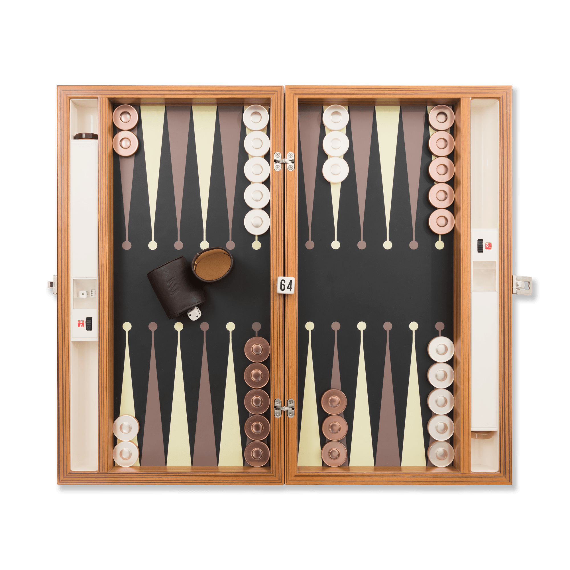 Merba Tavla 35 Handmade Backgammon Set - Personalized Premium with Ultramarine Leather, Custom Name and Logo, High Quality Wooden Board - 234