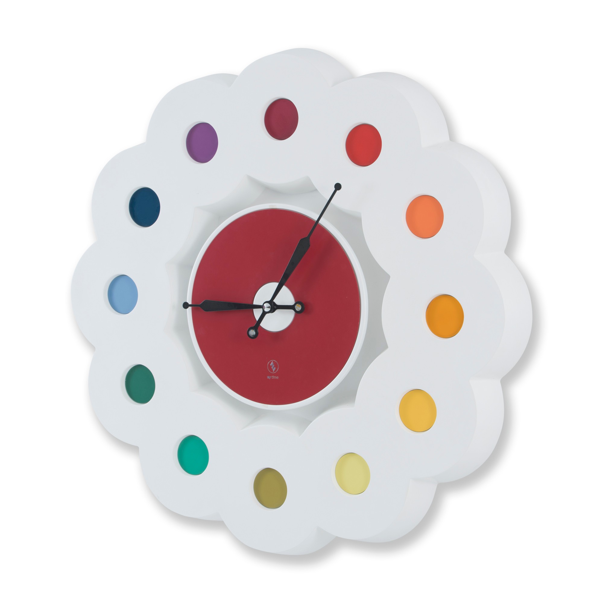SY Time Hitit 120 CM Wall Clock Patented Magnetic Dial System, Adjustable Arms, Fiberglass and Aluminum Design