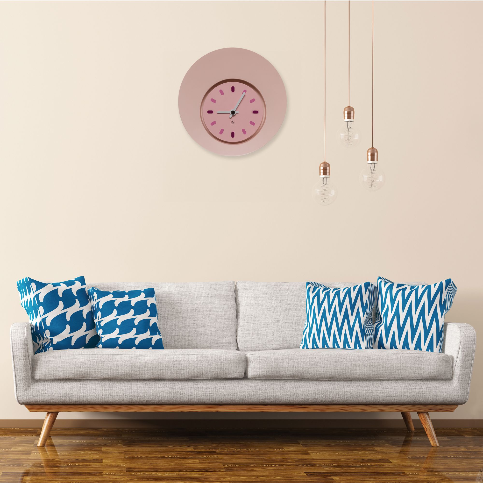 SY Time Troya 50 CM Wall Clock - 9458 Patented Magnetic Dial System, Adjustable Hands, Fiberglass and Aluminum Design