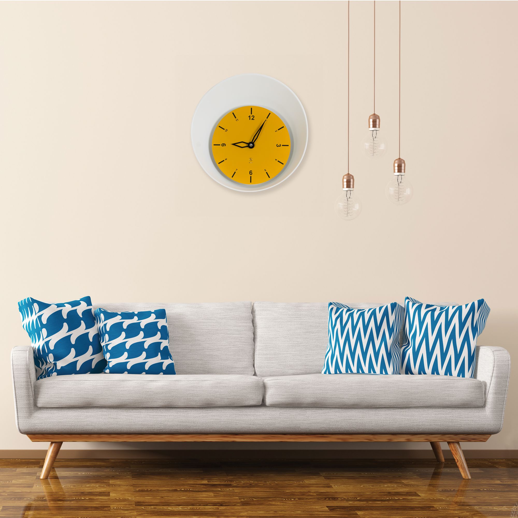 SY Time Termessos 50 CM Duvar Saati - 9557 Patentli Manyetik Kadran Sistemi, Ayarlanabilir Kollar, Fiberglas ve Alüminyum Tasarım