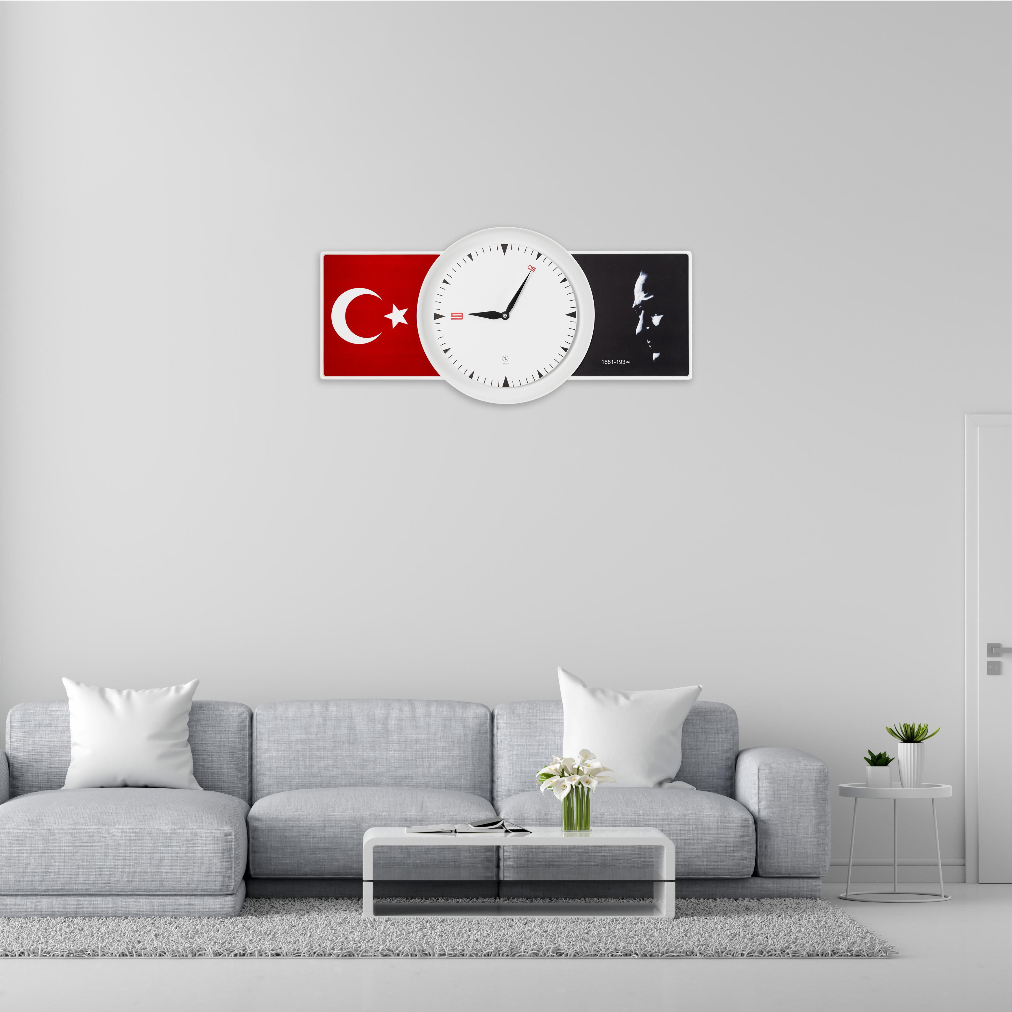 Republic Wall Clock 130 CM Patented Magnetic Dial System, Adjustable Hands, Fiberglass and Aluminum Design