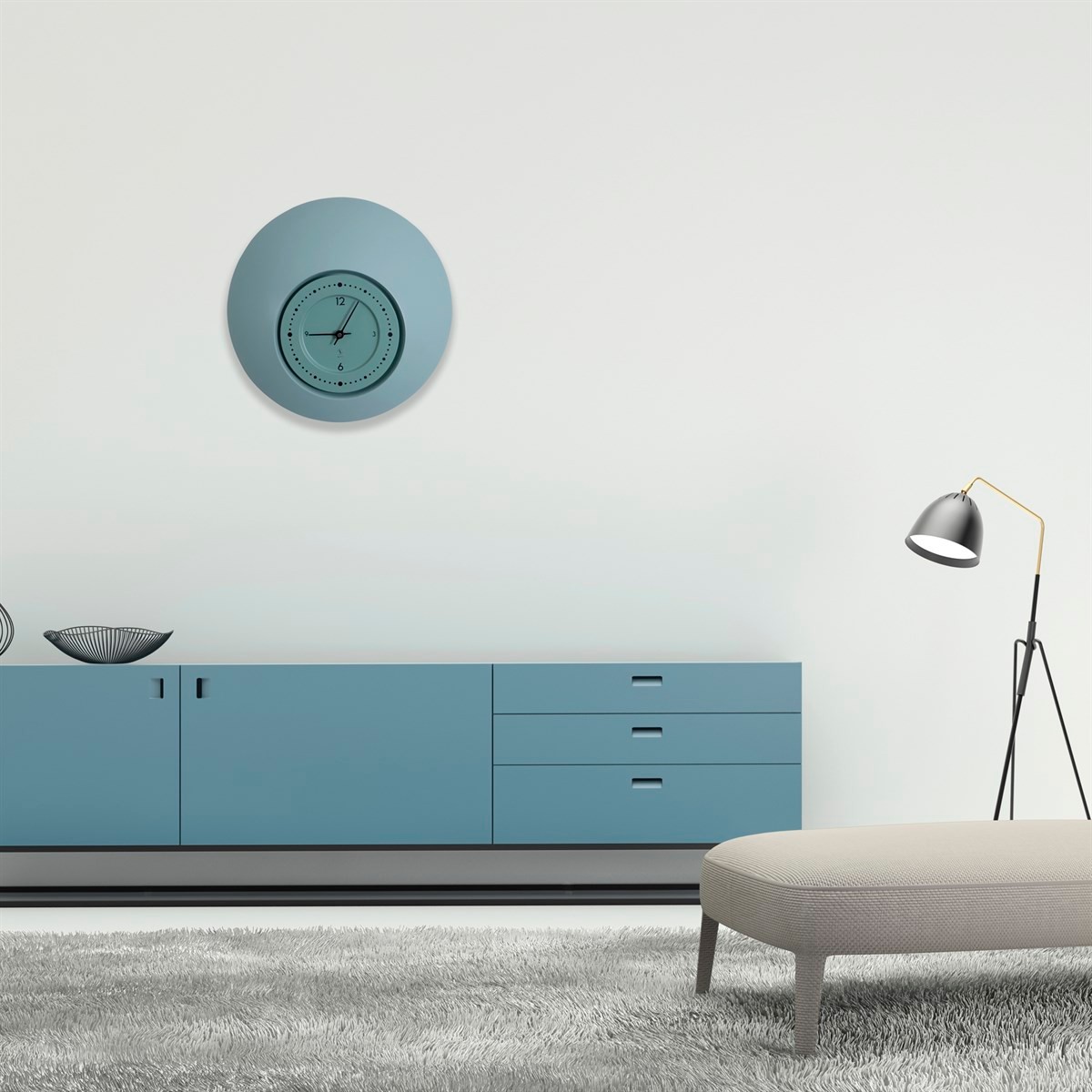 SY Time Patara 60 CM Wall Clock - 9656 Patented Magnetic Dial System, Adjustable Arms, Fiberglass and Aluminum Design