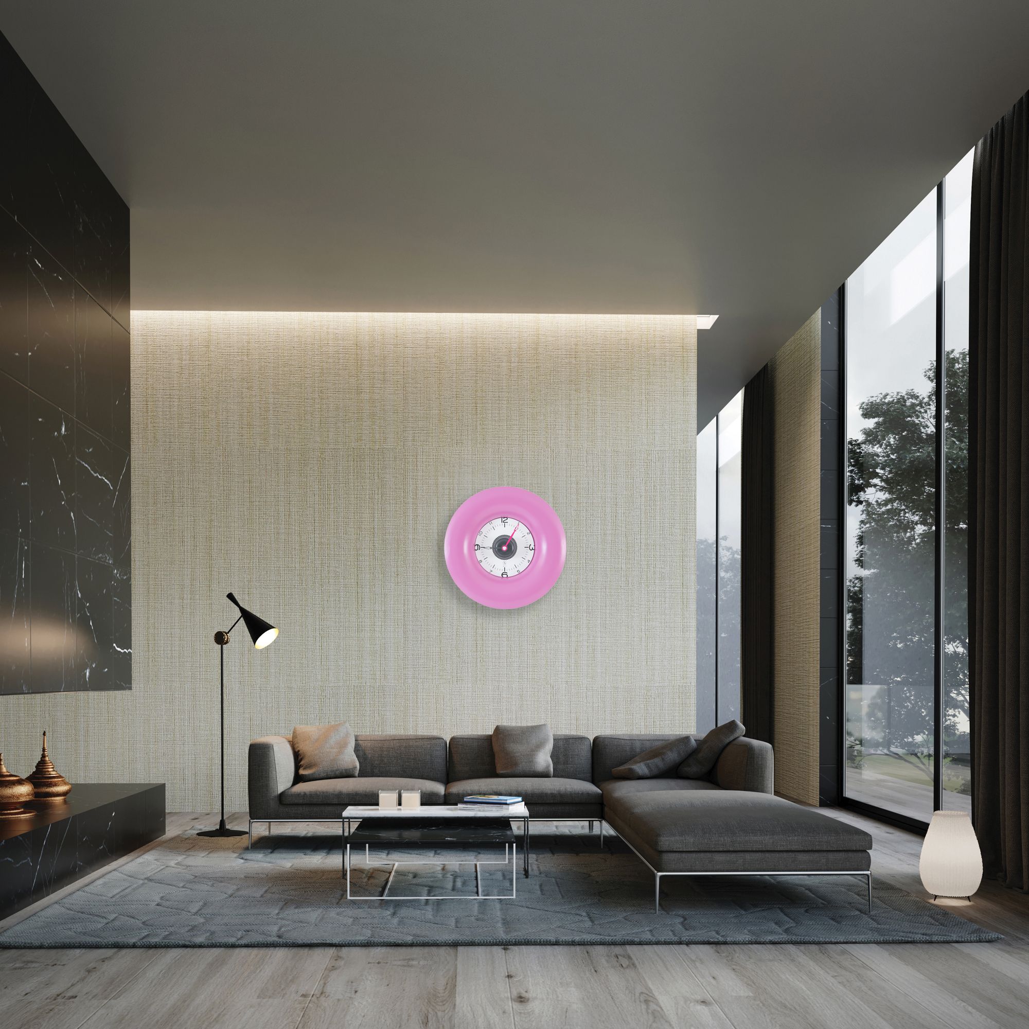 SY Time Datça 70 CM Duvar Saati - 6570 Patentli Manyetik Kadran Sistemi, Ayarlanabilir Kollar, Fiberglas ve Alüminyum Tasarım
