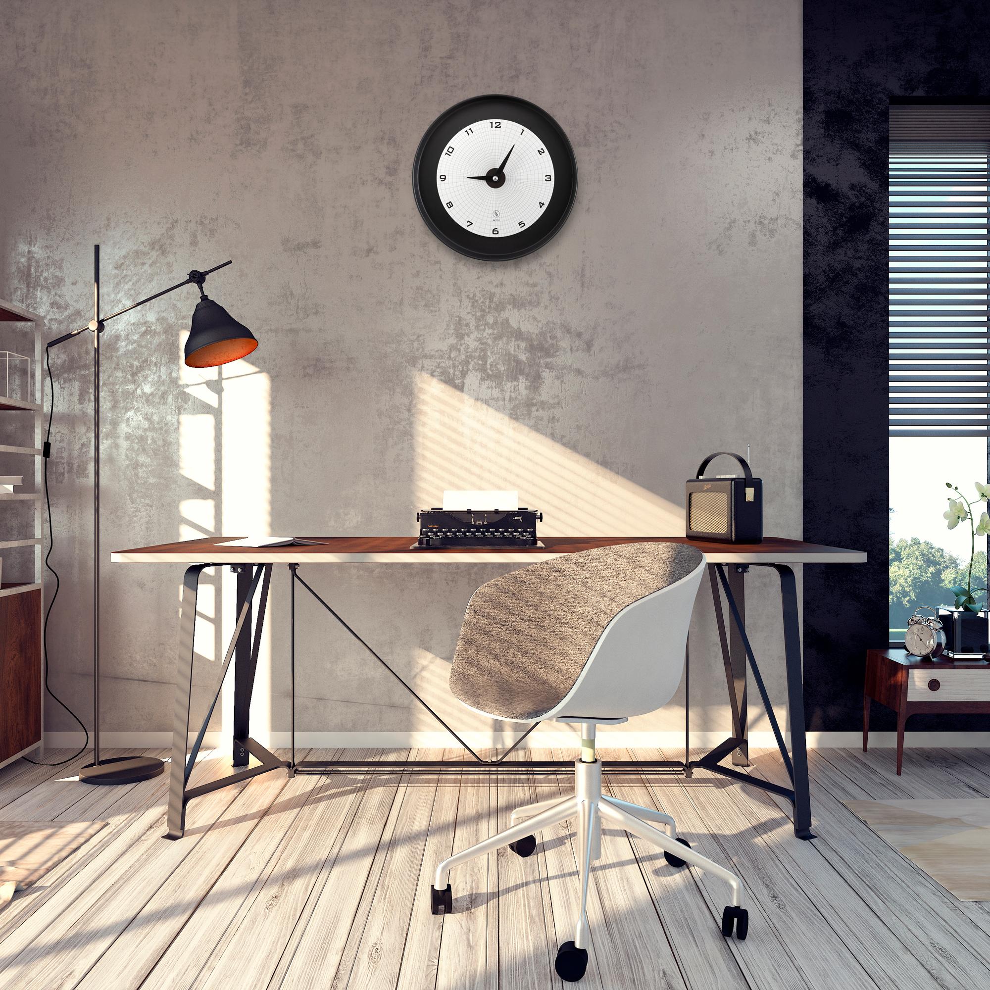 SY Time Adrasan 50 CM Duvar Saati - 7324 Patentli Manyetik Kadran Sistemi, Ayarlanabilir Kollar, Fiberglas ve Alüminyum Tasarım