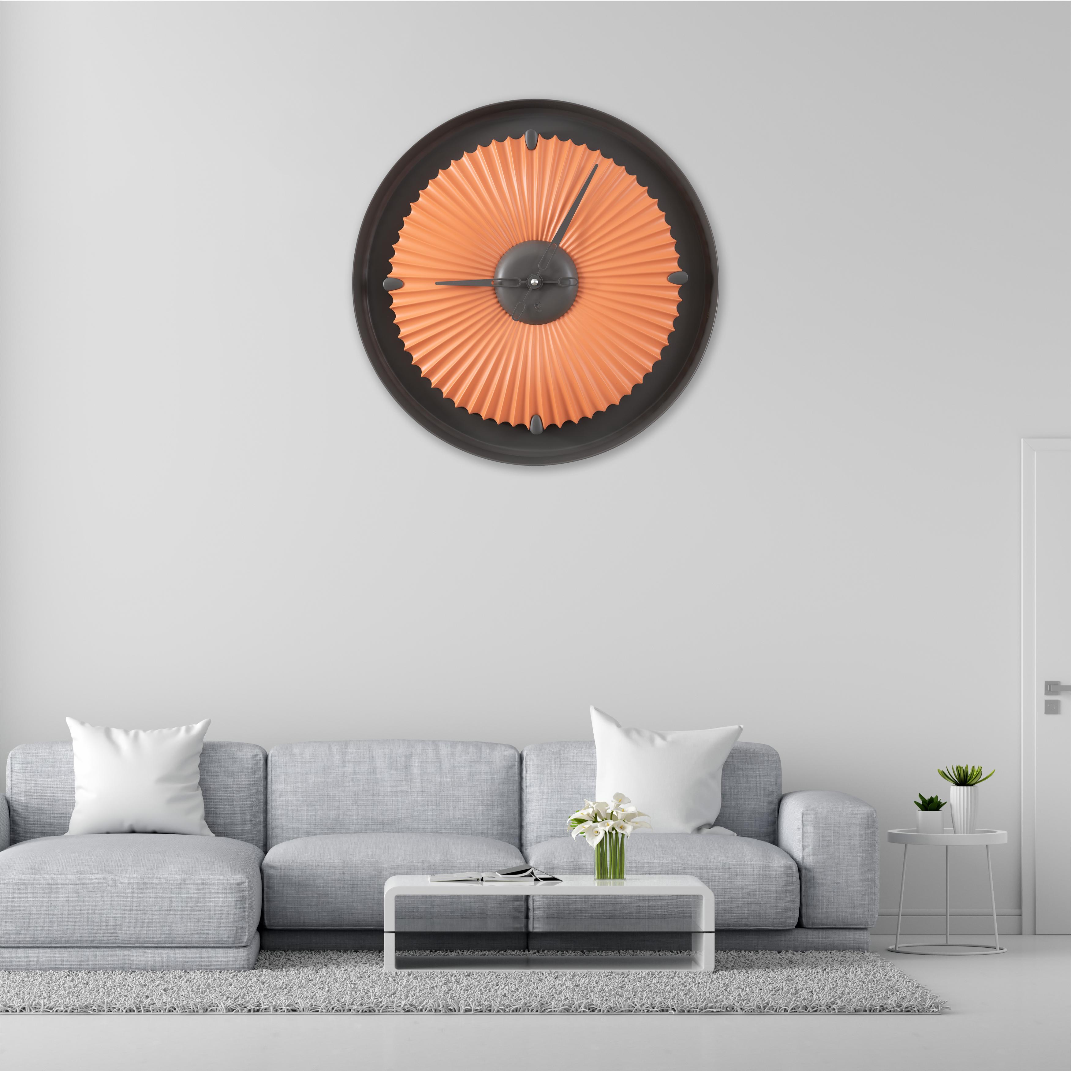 SY Time Foça 120 CM Wall Clock Patented Magnetic Dial System, Adjustable Hands, Fiberglass and Aluminum Design