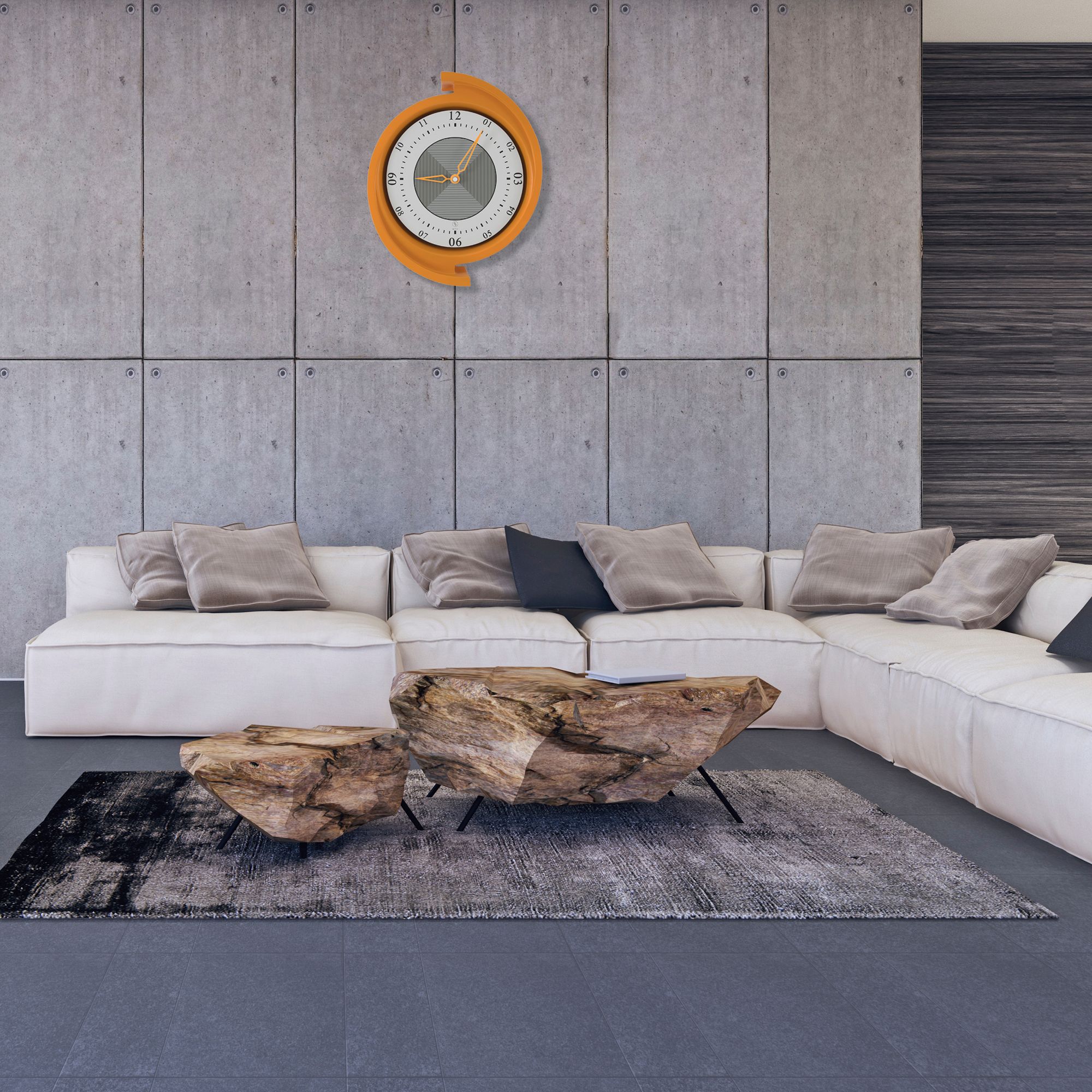 SY Time Pera 80 CM Duvar Saati - 6730 Patentli Manyetik Kadran Sistemi, Ayarlanabilir Kollar, Fiberglas ve Alüminyum Tasarım