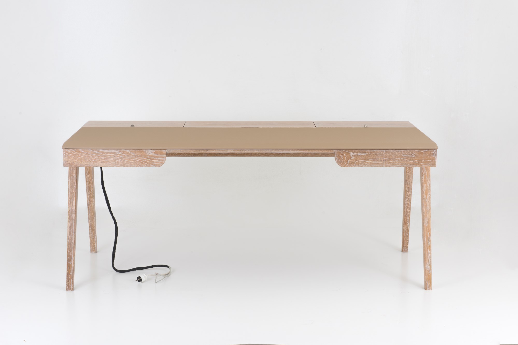 Picta : Study Desk 180 CM - Modern Solid Oak and Walnut Desk for Office, Study Room or Home Use