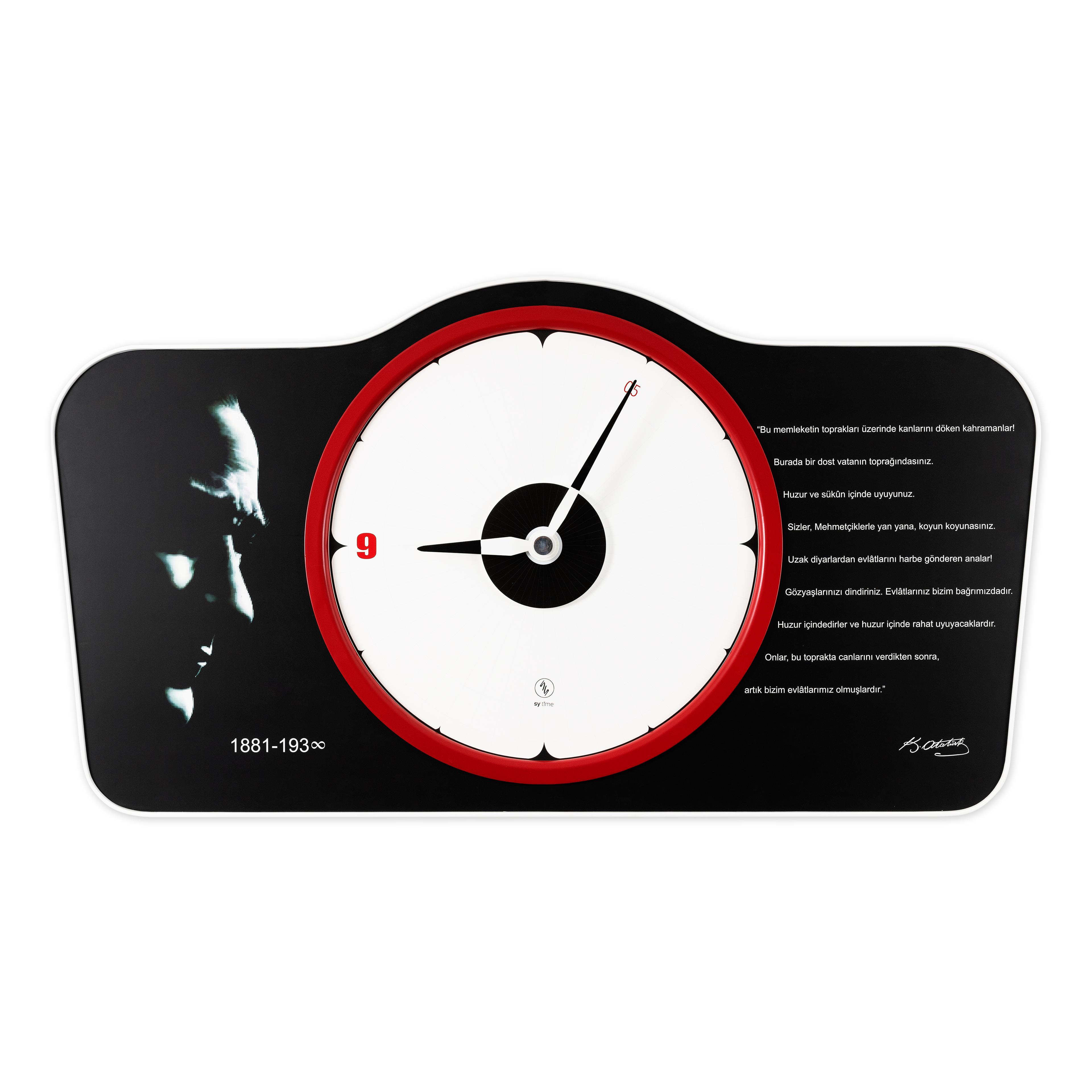 Gallipoli Wall Clock 160 CM Patented Magnetic Dial System, Adjustable Hands, Fiberglass and Aluminum Design