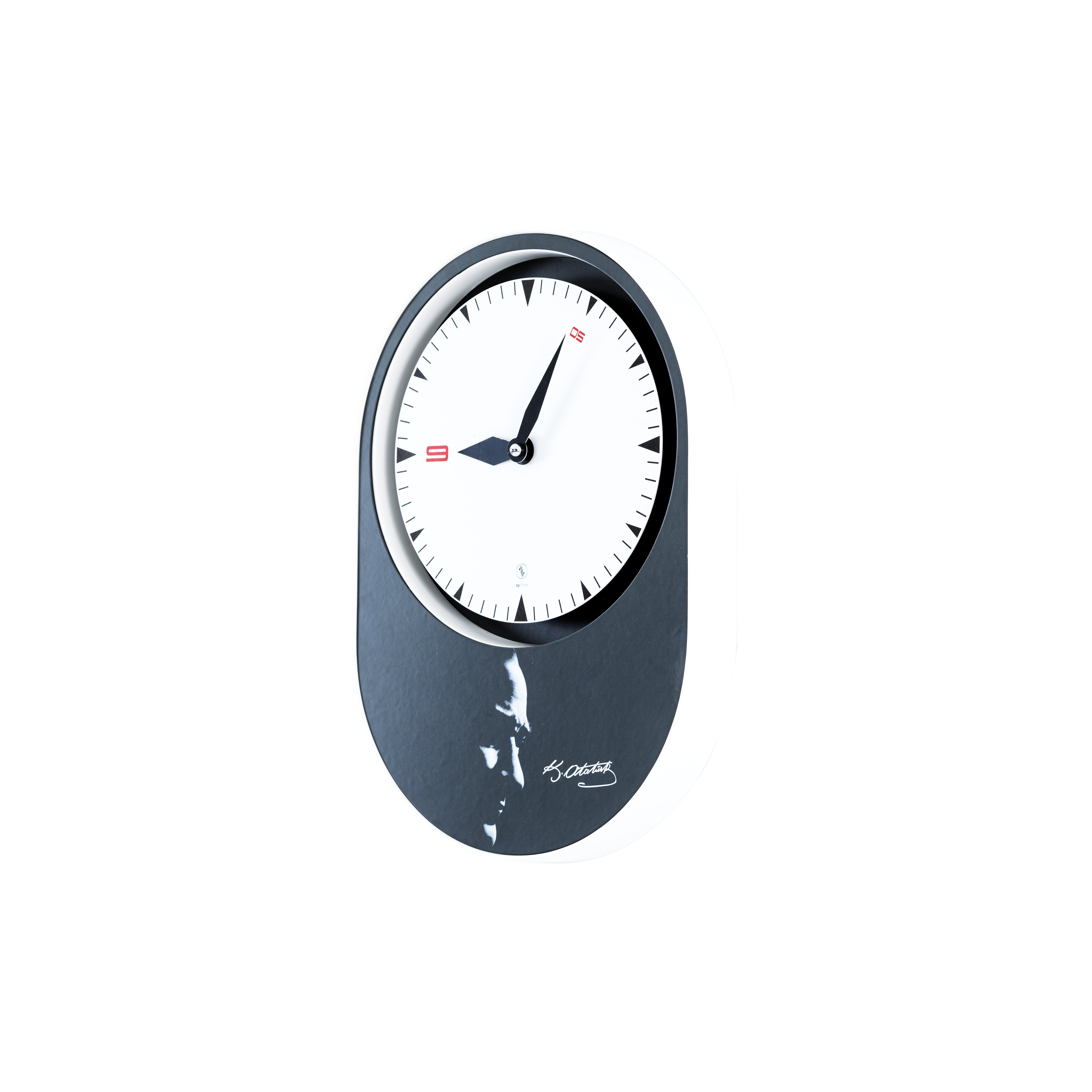 Dolmabahçe Wall Clock 64 CM Patented Magnetic Dial System, Adjustable Hands, Fiberglass and Aluminum Design