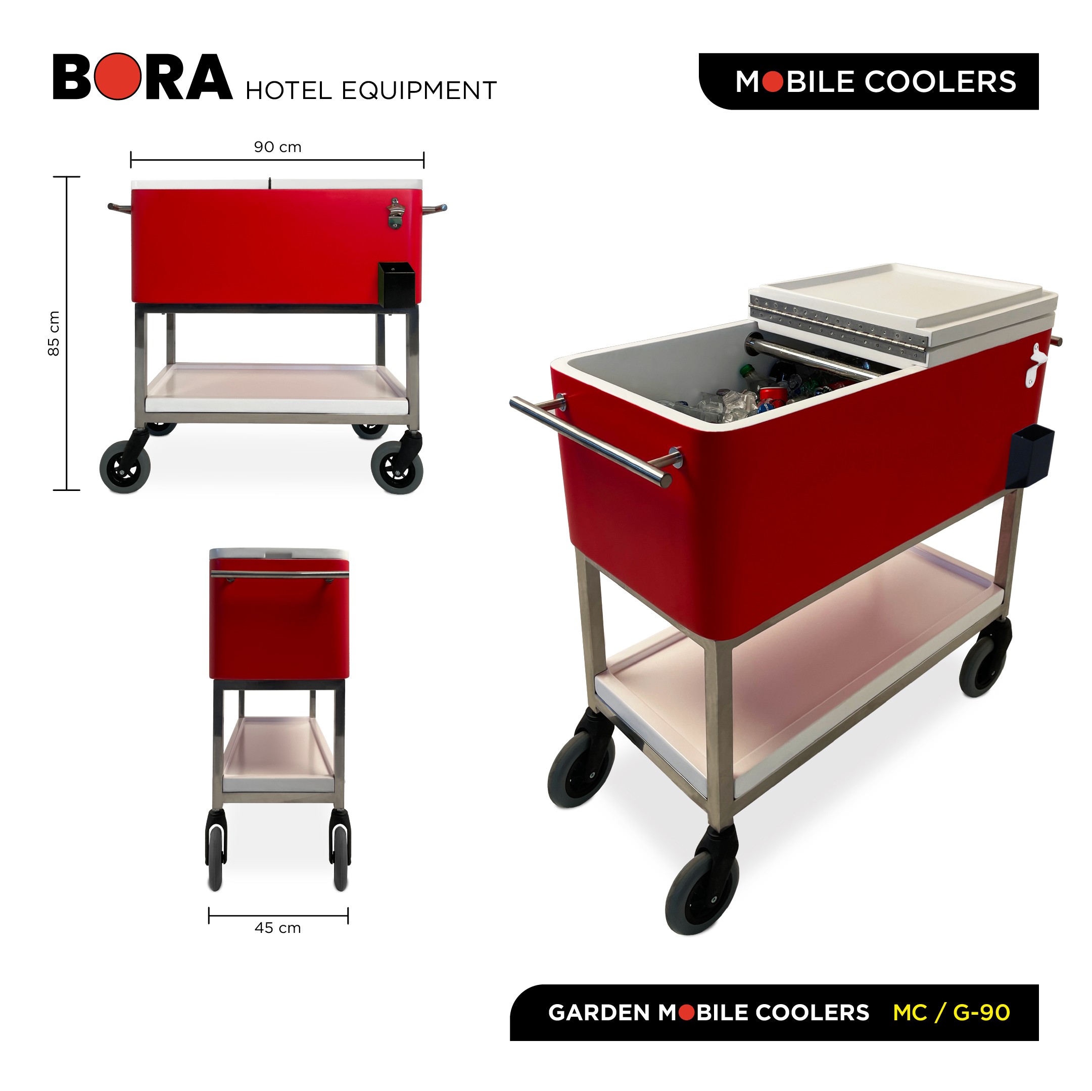 Mobile Cooler for Garden Events