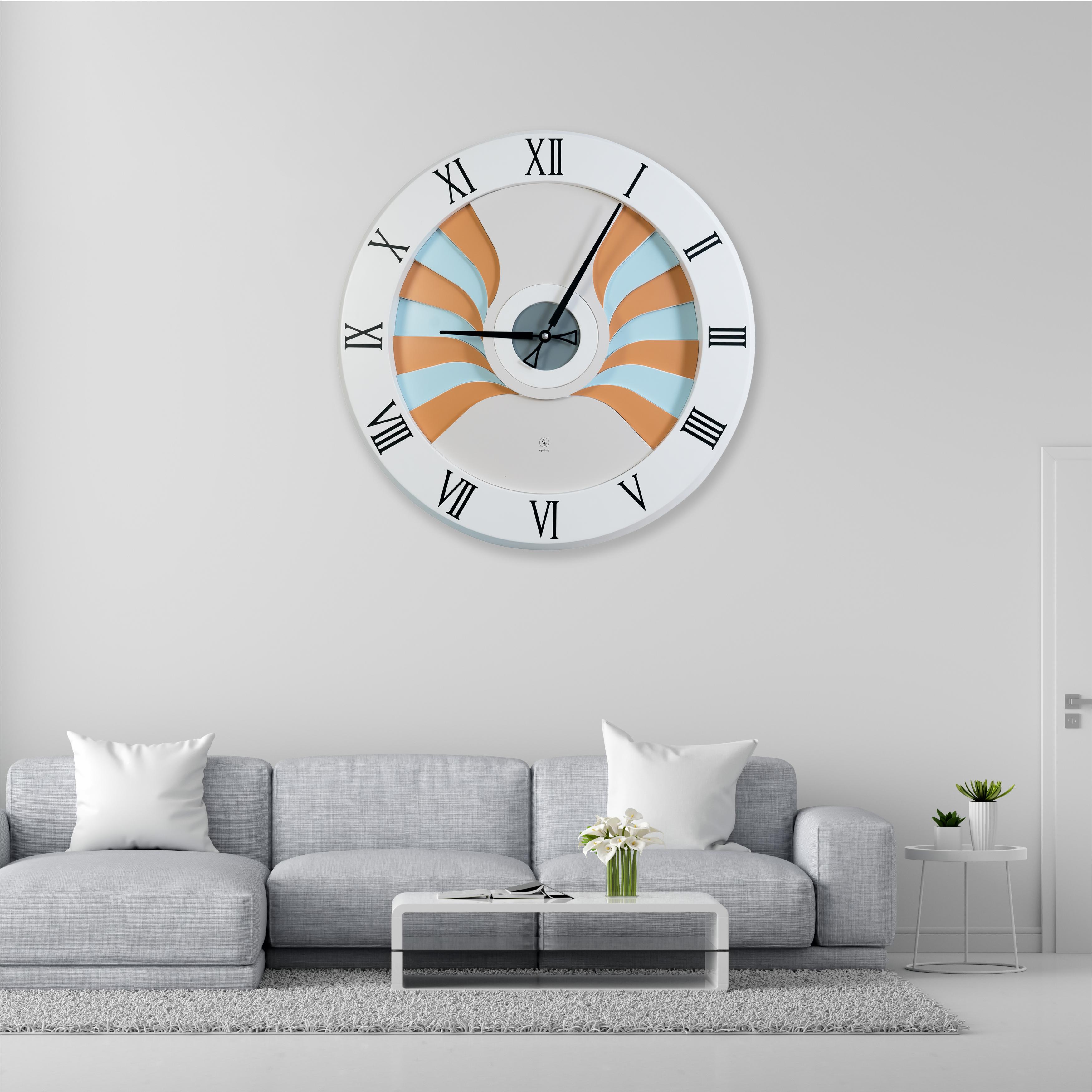 SY Time Likya 140 CM Wall Clock Patented Magnetic Dial System, Adjustable Hands, Fiberglass and Aluminum Design