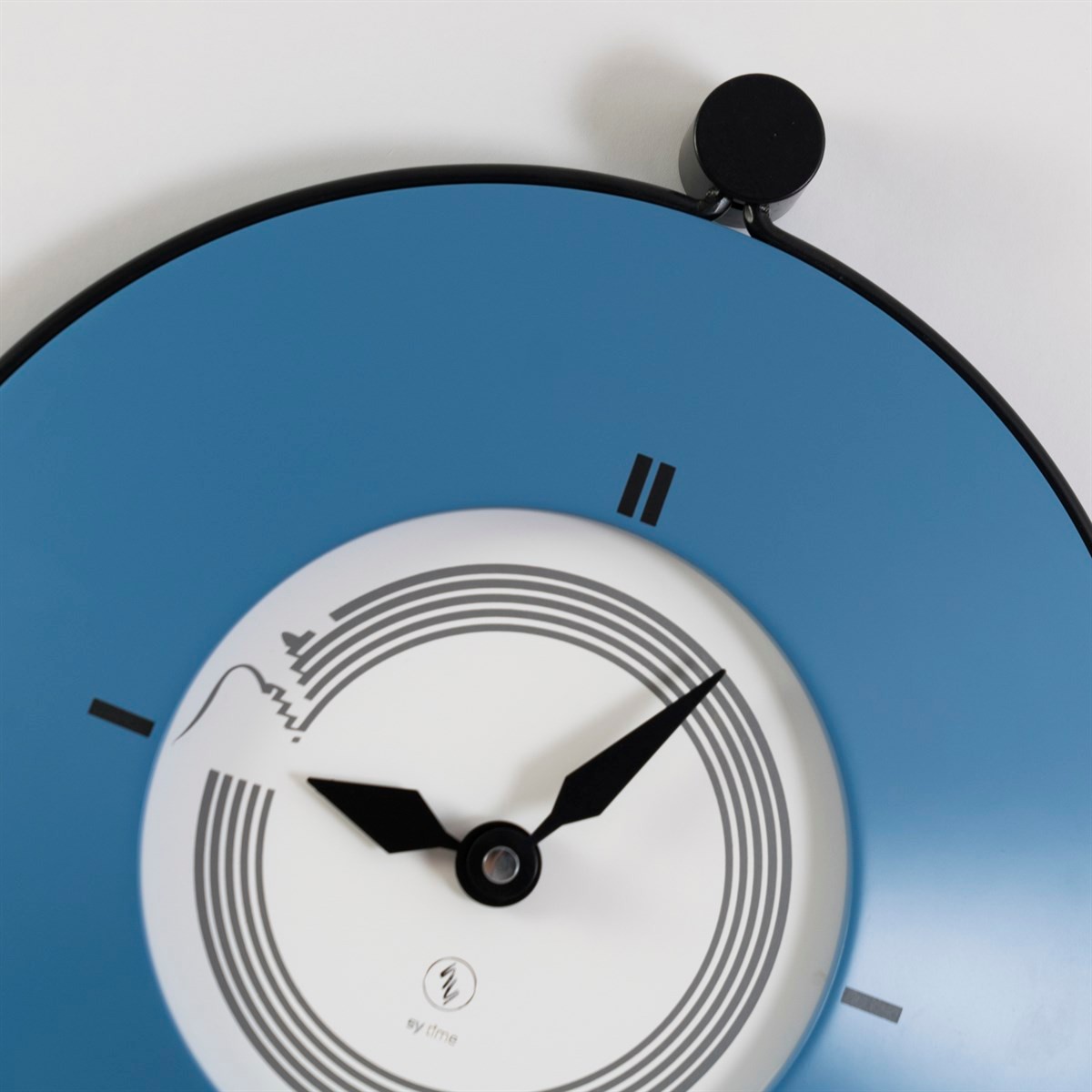 Sy Time Adalya 40 CM Wall Clock - 9298 Patented Magnetic Dial System, Adjustable Hands, Fiberglass and Aluminum Design