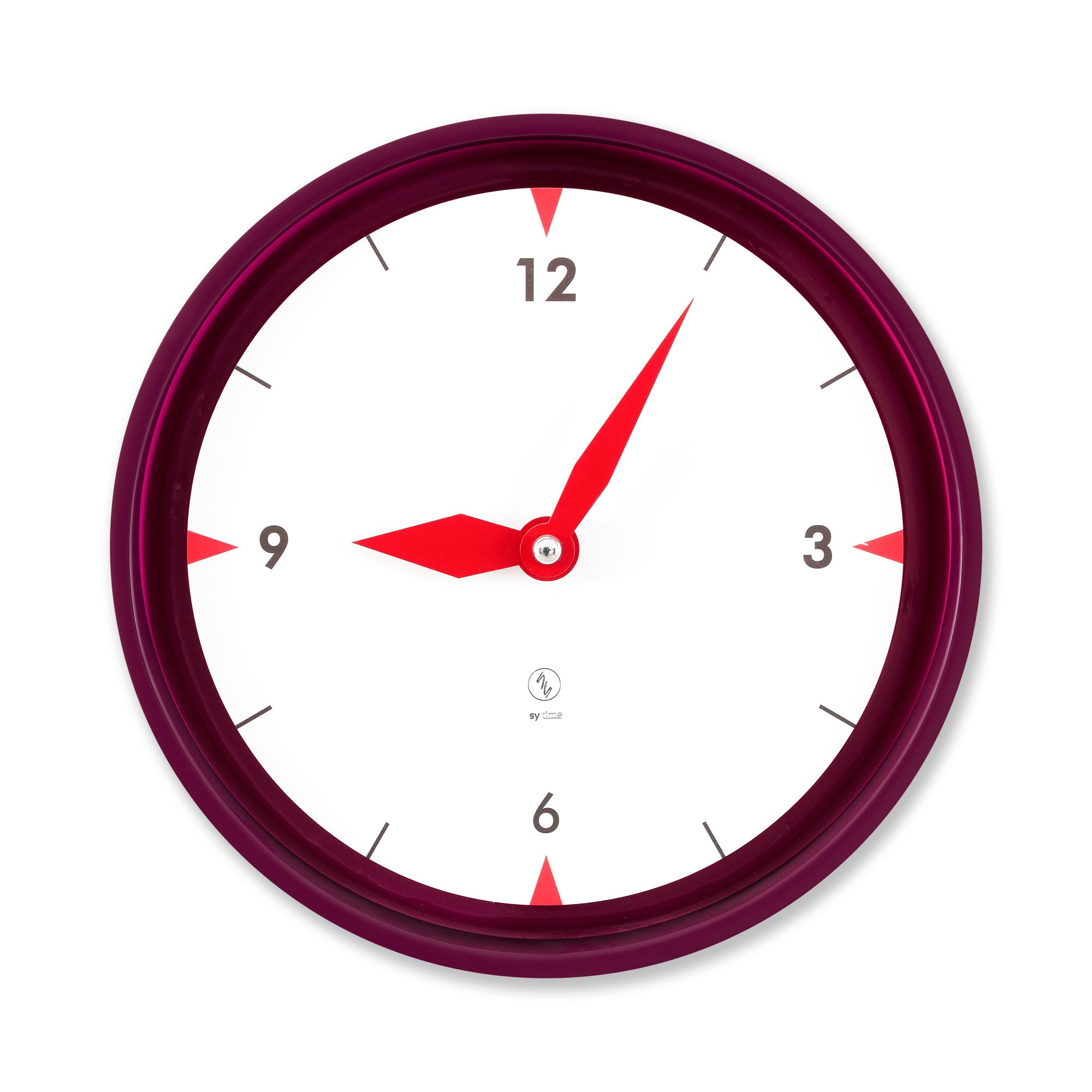 SY Time Iasos 40 CM Wall Clock - 5979 Patented Magnetic Dial System, Adjustable Hands, Fiberglass and Aluminum Design