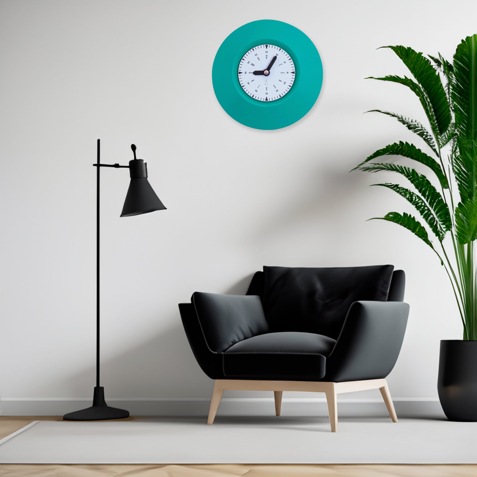 SY Time Assos 50 CM Duvar Saati - 9809 Patentli Manyetik Kadran Sistemi, Ayarlanabilir Kollar, Fiberglas ve Alüminyum Tasarım