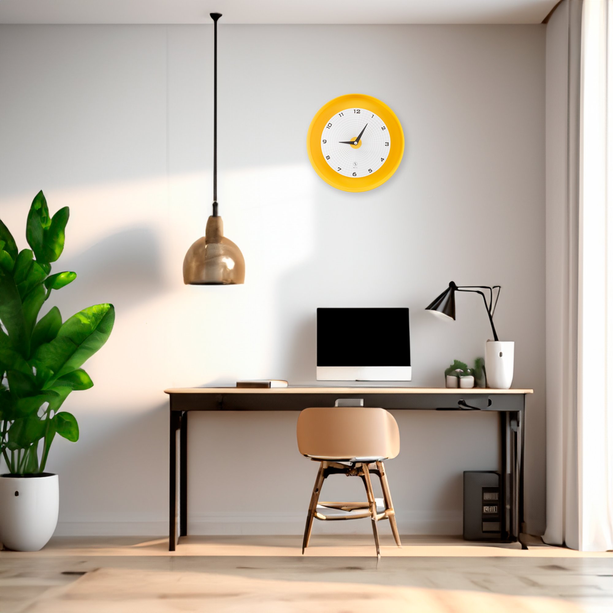 SY Time Adrasan 50 CM Duvar Saati - 7287 Patentli Manyetik Kadran Sistemi, Ayarlanabilir Kollar, Fiberglas ve Alüminyum Tasarım