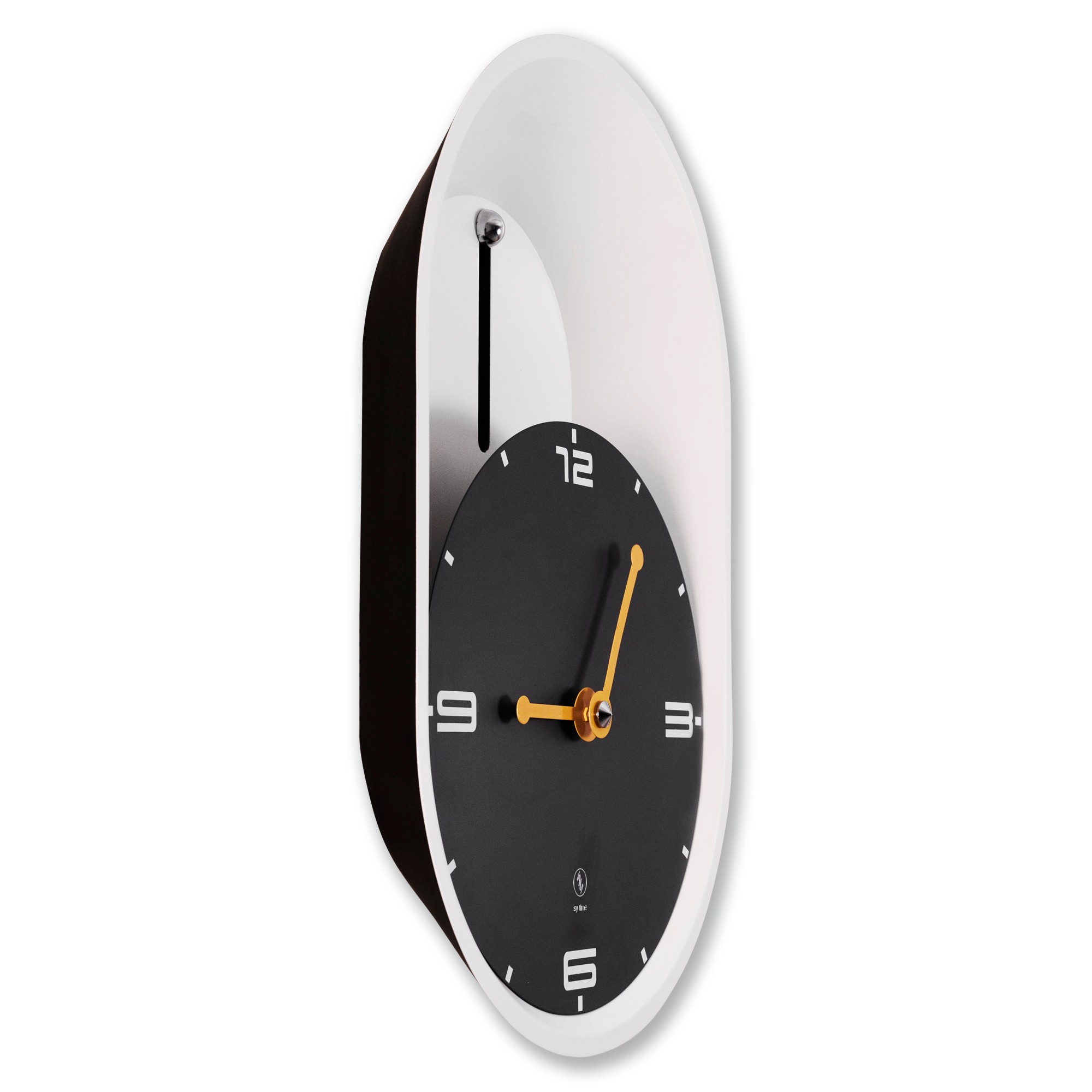 SY Time Aspendos 80 CM Duvar Saati Patentli Manyetik Kadran Sistemi, Ayarlanabilir Kollar, Fiberglas ve Alüminyum Tasarım