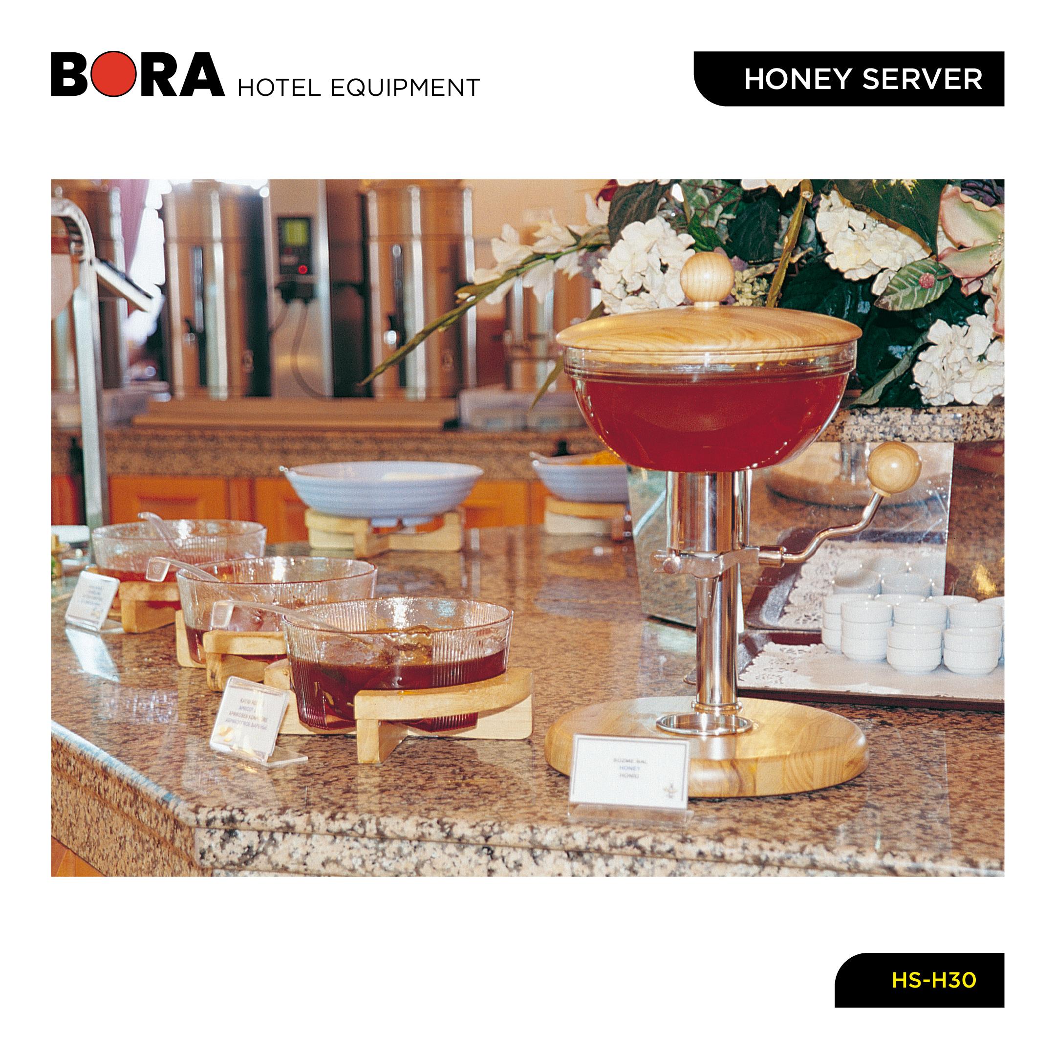 Honey Jar - Special Design Honey Server for Home, Hotel and Restaurant, Dispenses 10g Honey, Stylish, Durable - Balmatik