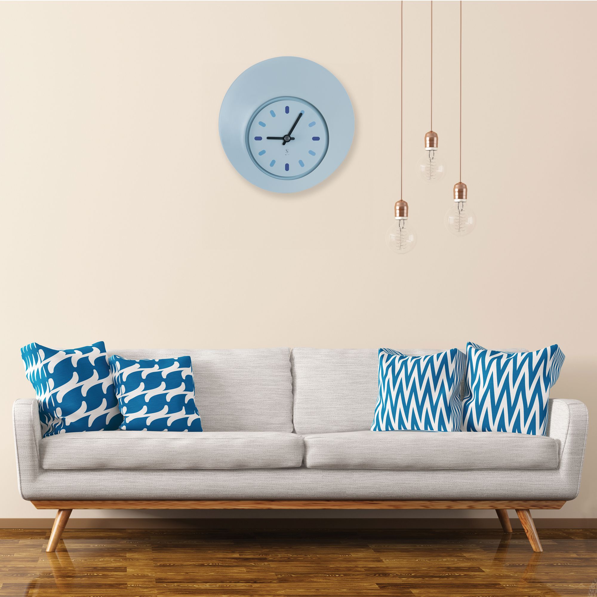 SY Time Troya 50 CM Wall Clock - 9472 Patented Magnetic Dial System, Adjustable Hands, Fiberglass and Aluminum Design