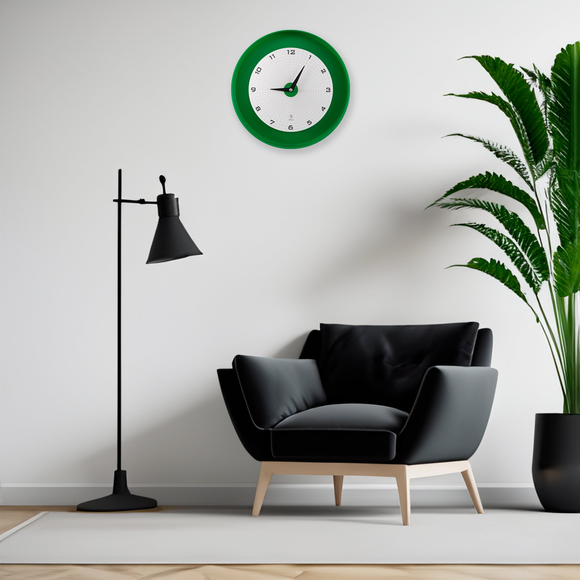 SY Time Adrasan 50 CM Duvar Saati - 7300 Patentli Manyetik Kadran Sistemi, Ayarlanabilir Kollar, Fiberglas ve Alüminyum Tasarım