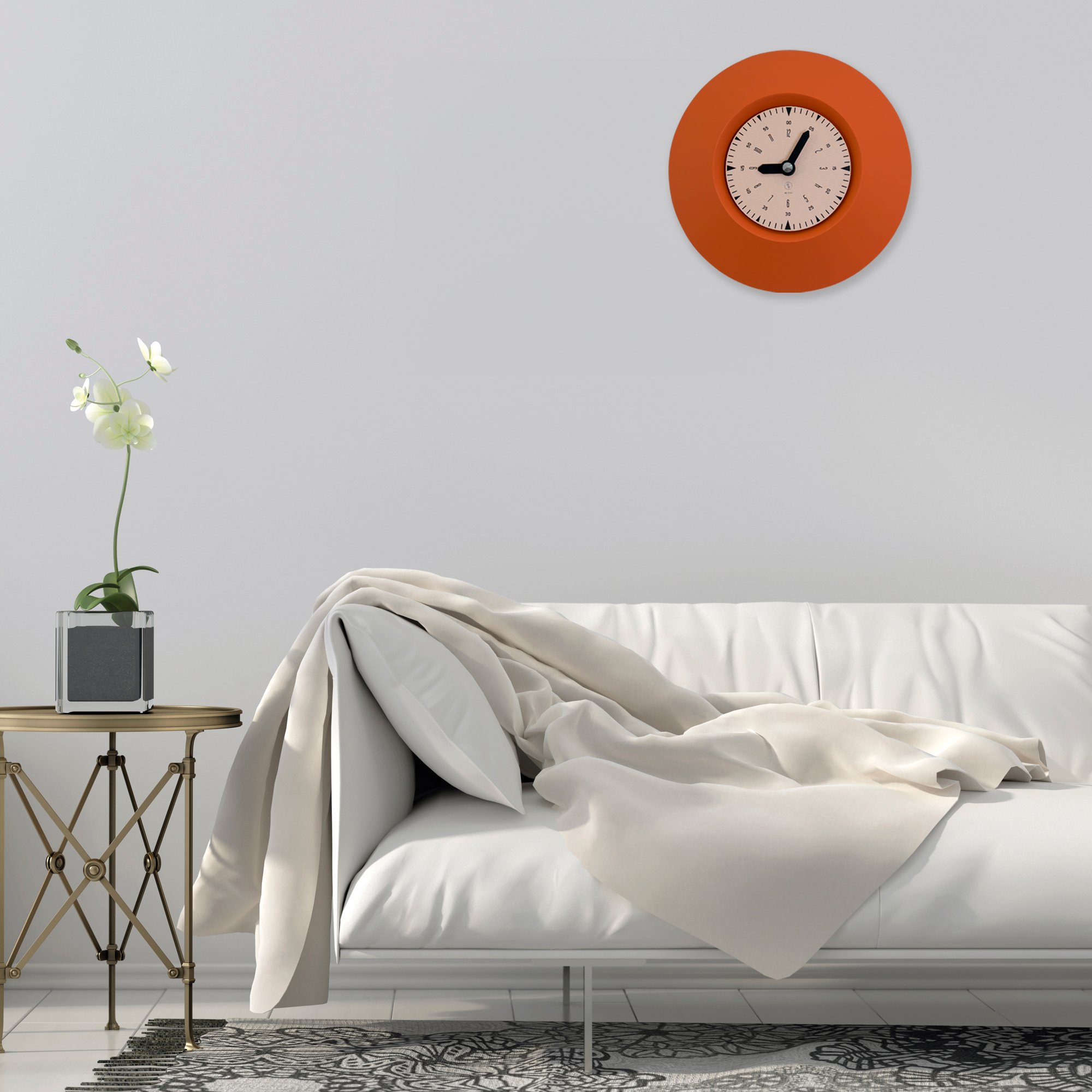 SY Time Assos 50 CM Wall Clock - 9779 Patented Magnetic Dial System, Adjustable Hands, Fiberglass and Aluminum Design