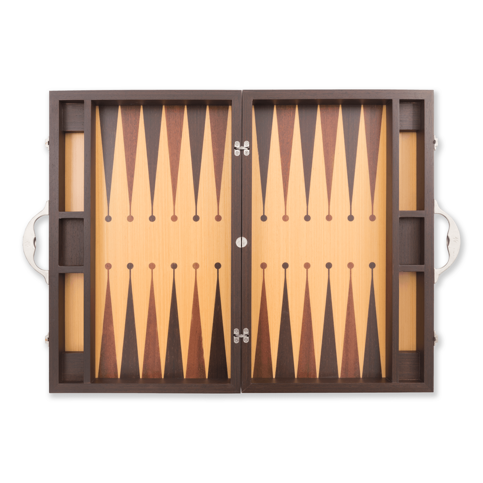 Era Backgammon 40 Handmade Backgammon Set - Personalized Premium with Ultramarine Leather, Custom Name and Logo, High Quality Wooden Board